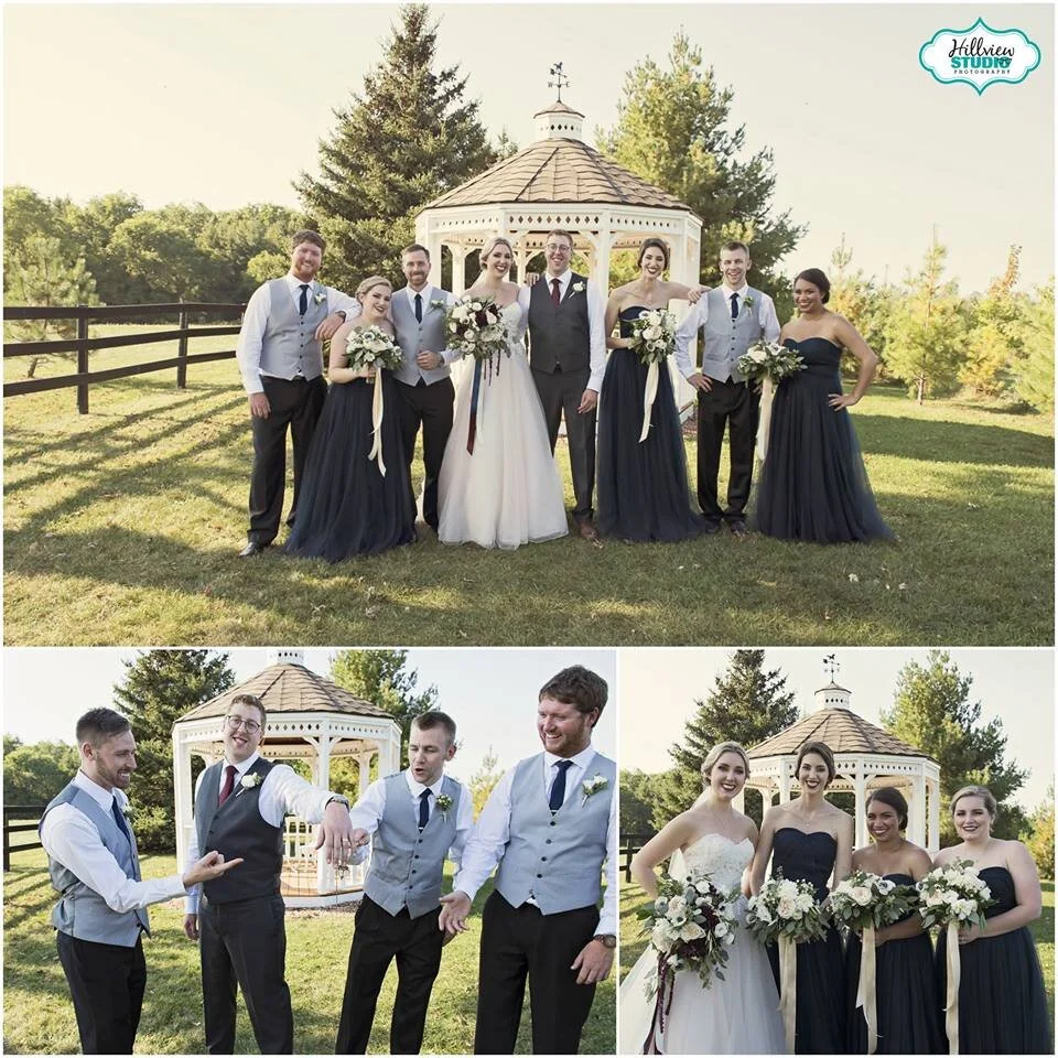 multi-style soft tulle bridesmaid dresses