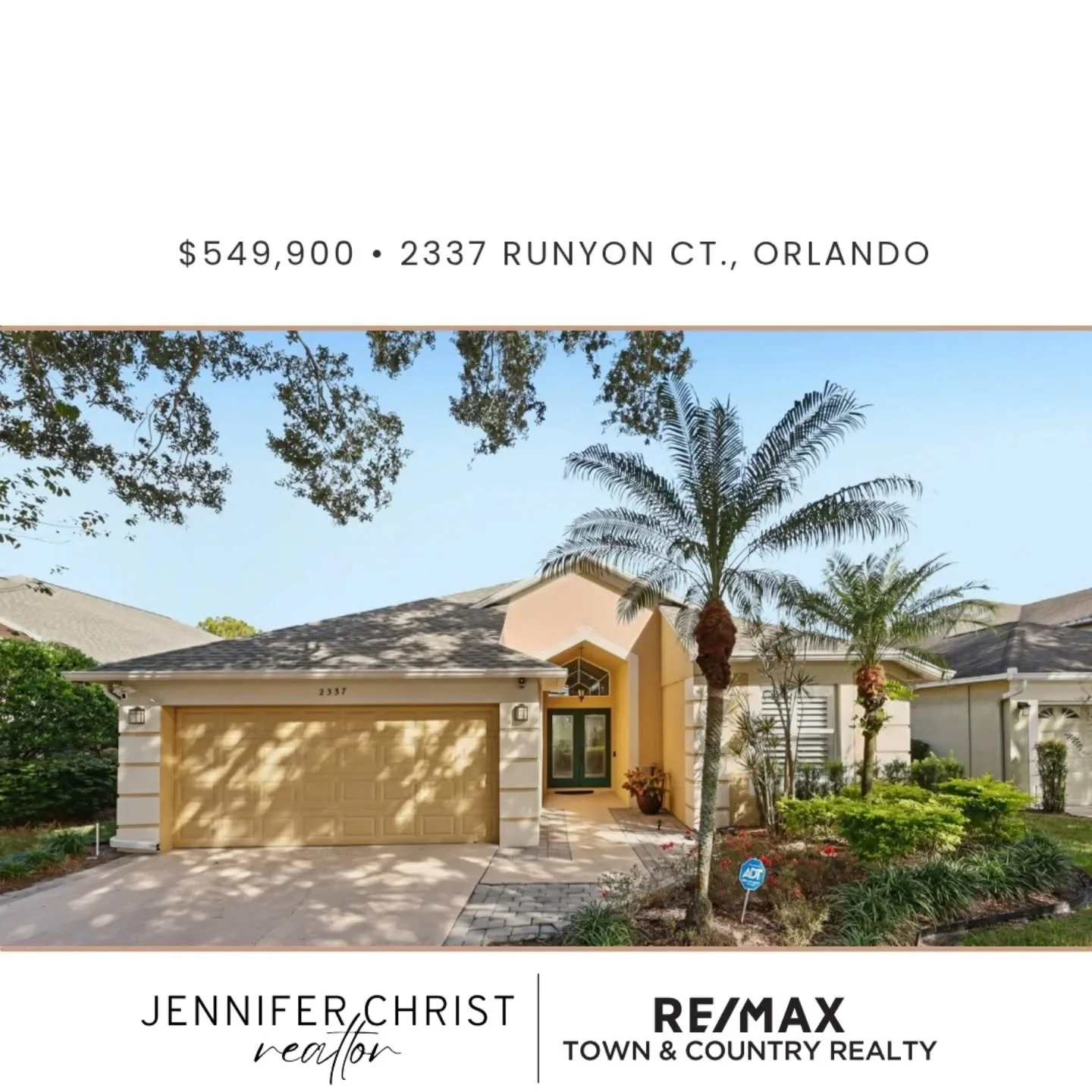 #justlisted✨ in Hunters Creek, Orlando. 

Only 17 minutes from the MCO airport &amp; 20 minutes from the attractions. 

$120,000 worth of recent upgrades including : Roof (2023), Re-plumb (2020), AC (2018), Water Heater (2020), full kitchen remodel (