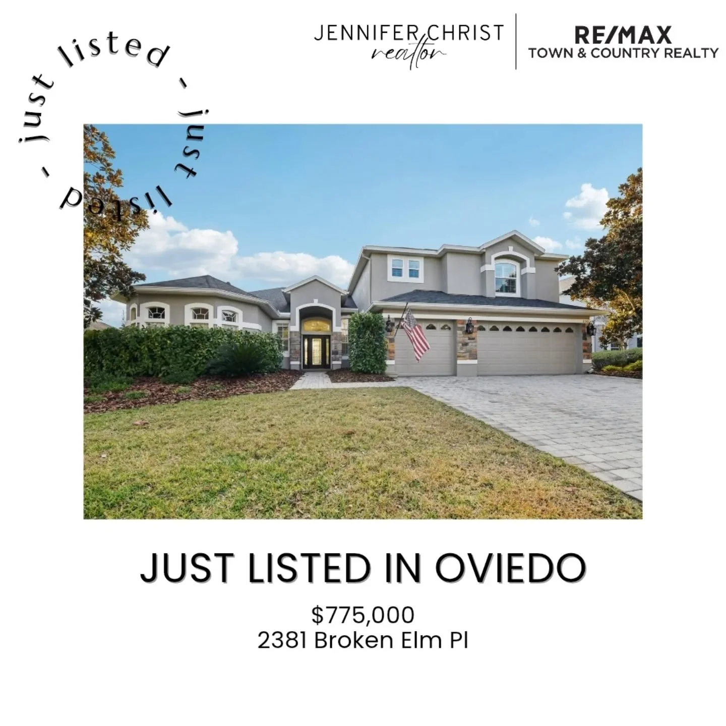 #justlisted✨ in the highly desirable Oviedo community of Live Oak.

This 3,200 sq ft home is the ideal floorplan. With 4 bedrooms, 3 full bathrooms, a dedicated office and an enormous upstairs loft, which could function as a 5th bedroom, playroom or 