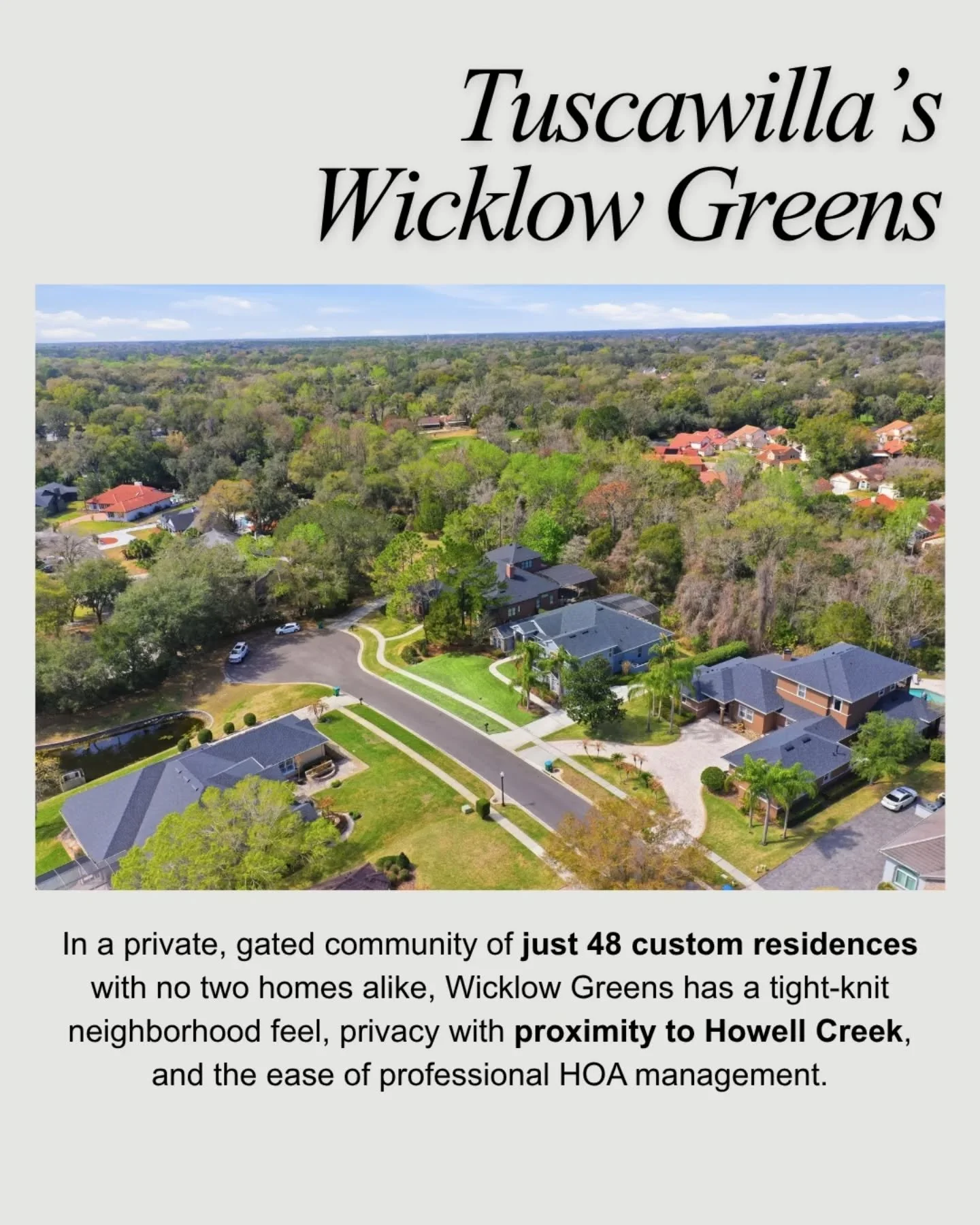 In Tuscawilla's luxury community of just 48 homes, one just hit the market 😍

408 Avondale Court in the gated Wicklow Greens neighborhood is everything you've been looking for&mdash; and so much more.

5 bed | 4.5 bath | 3,850 sq ft&nbsp;

.48-acre 