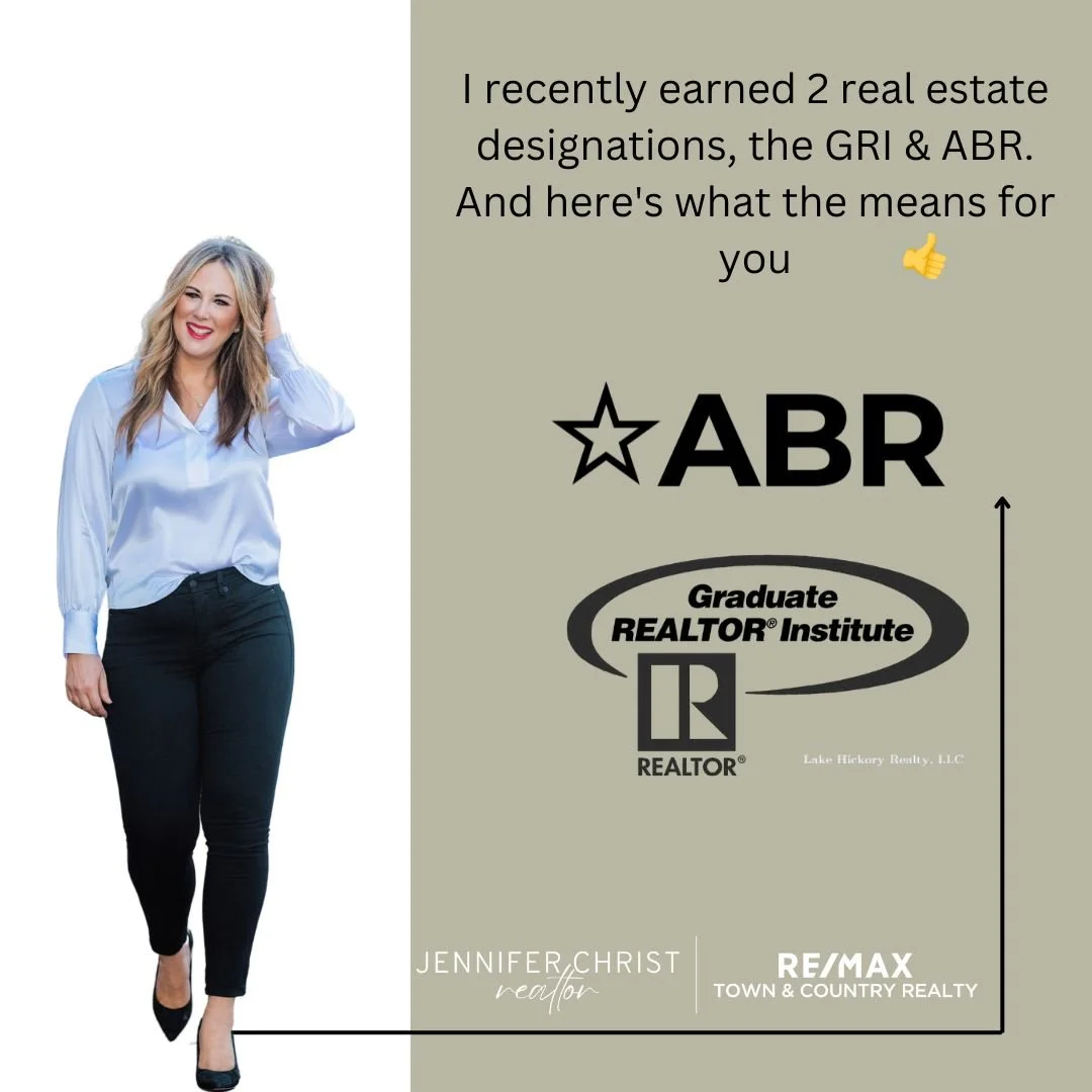 ✨ Officially earned my ABR&reg; and GRI&reg; designations!

That means my clients get even more than a Realtor&reg; &mdash; they get advanced expertise in buyer representation, negotiation, contracts, and the ever-changing real estate market. Whether