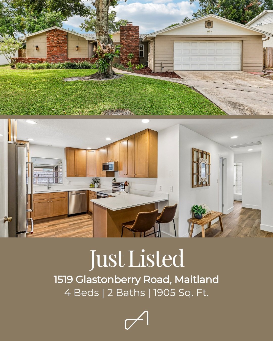 I made a move&hellip; and maybe you should too. 😉🏡

My first listing with **The Agency** is officially LIVE, and I&rsquo;m pretty excited about this one.

📍 1519 Glastonberry Road | Maitland

This Mid-Century ranch has been seriously updated &mdas