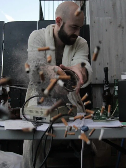 I quit smoking ten years ago. 1 or 2 packs a day for a decade. This song is about the lasting grip of addiction. I began writing it during my most intense urges to backslide, cursing the pack of reds i left on my dresser as a sick trophy, or a temptr