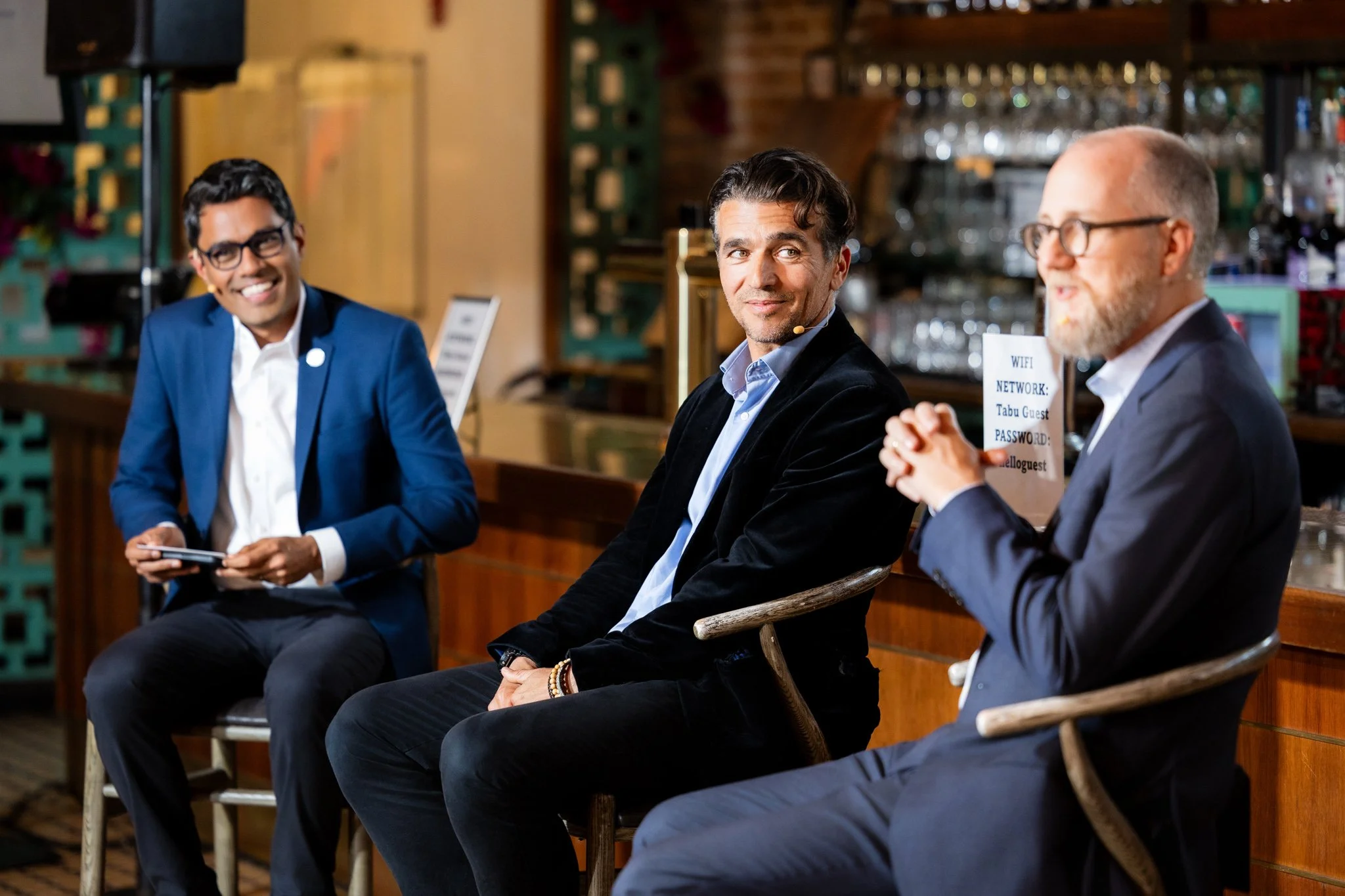 Discussion and Q&A at corporate retreat