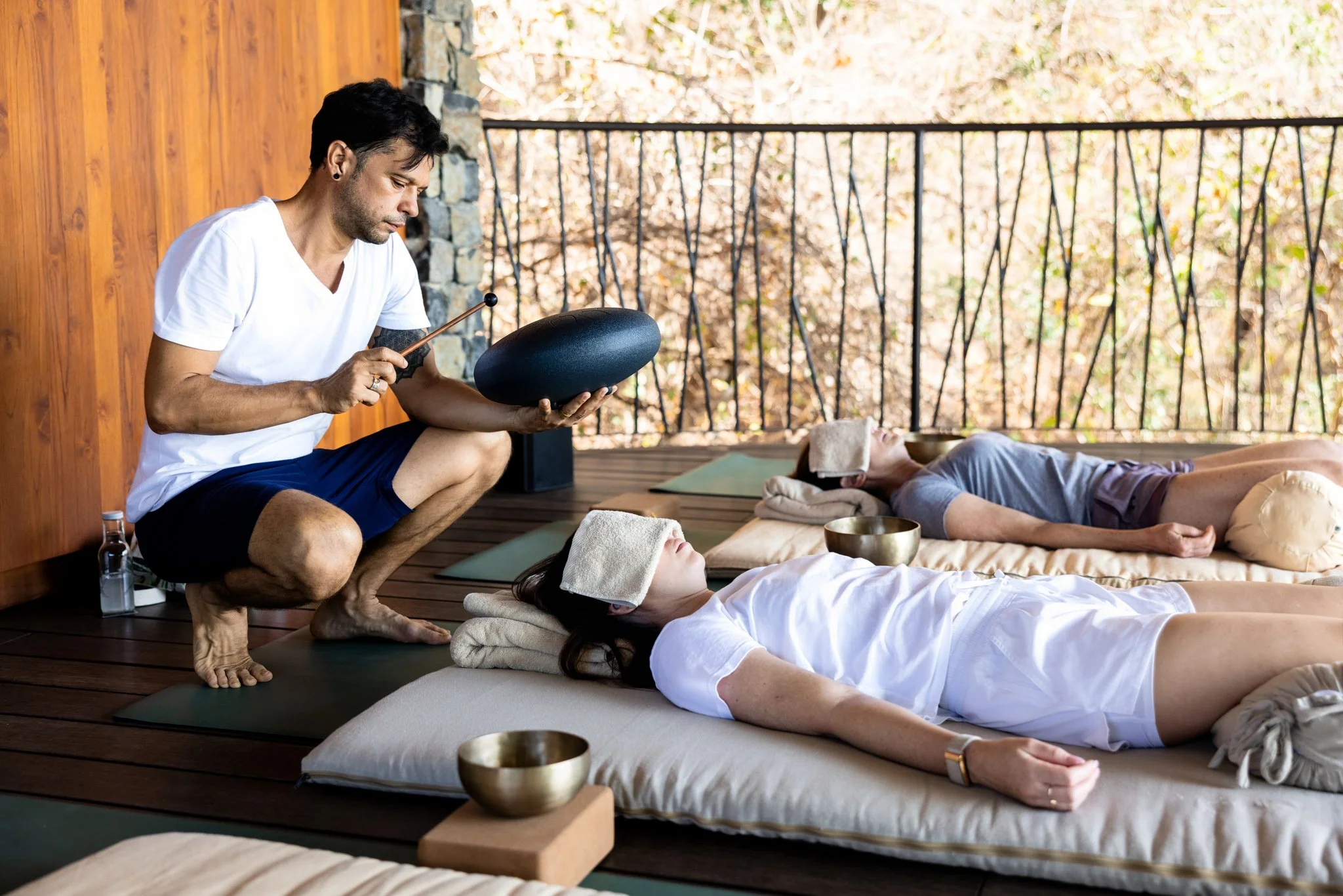 Relaxation offering provided during corporate retreat