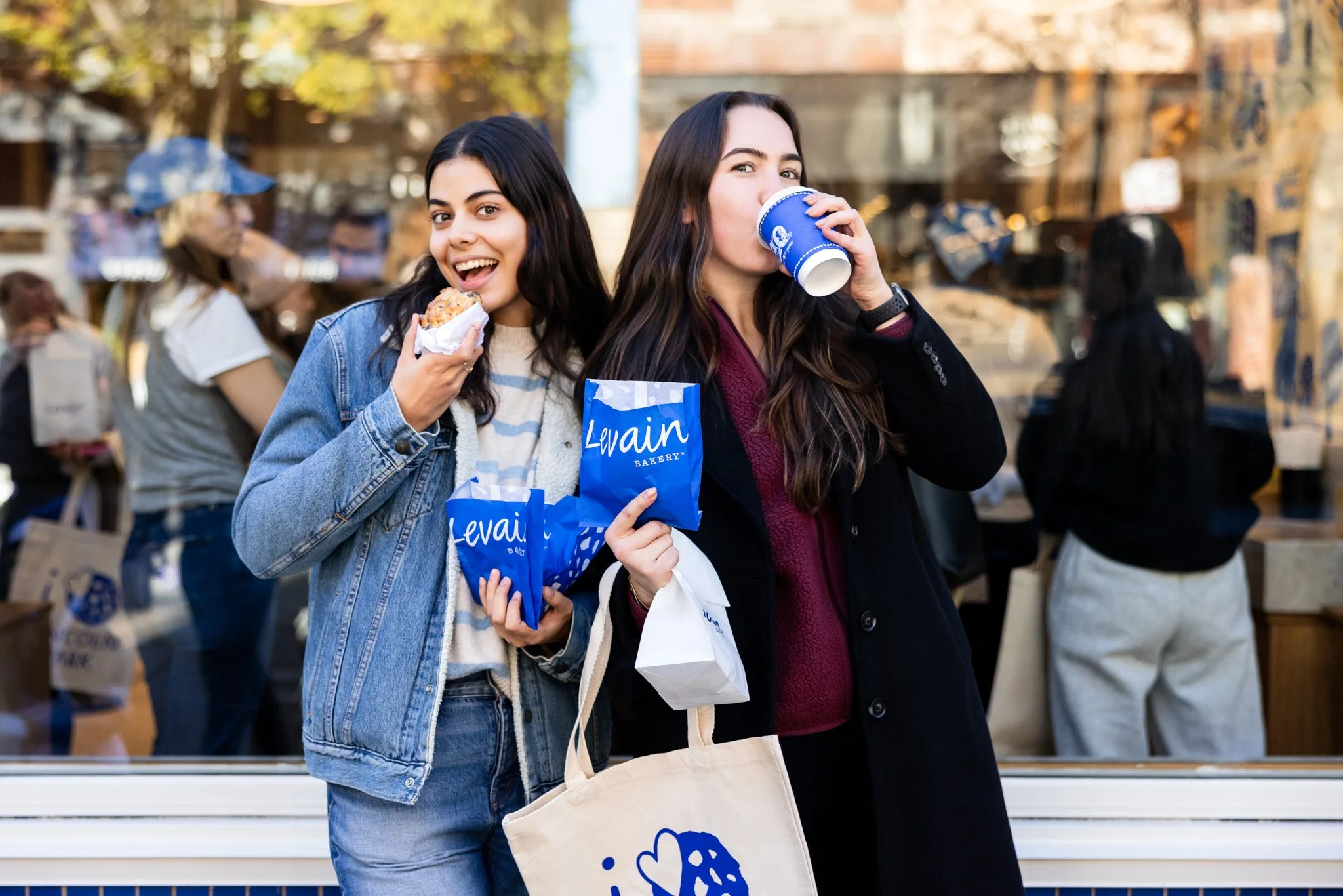 Candid photography at Levain grand opening event in Chicago, IL