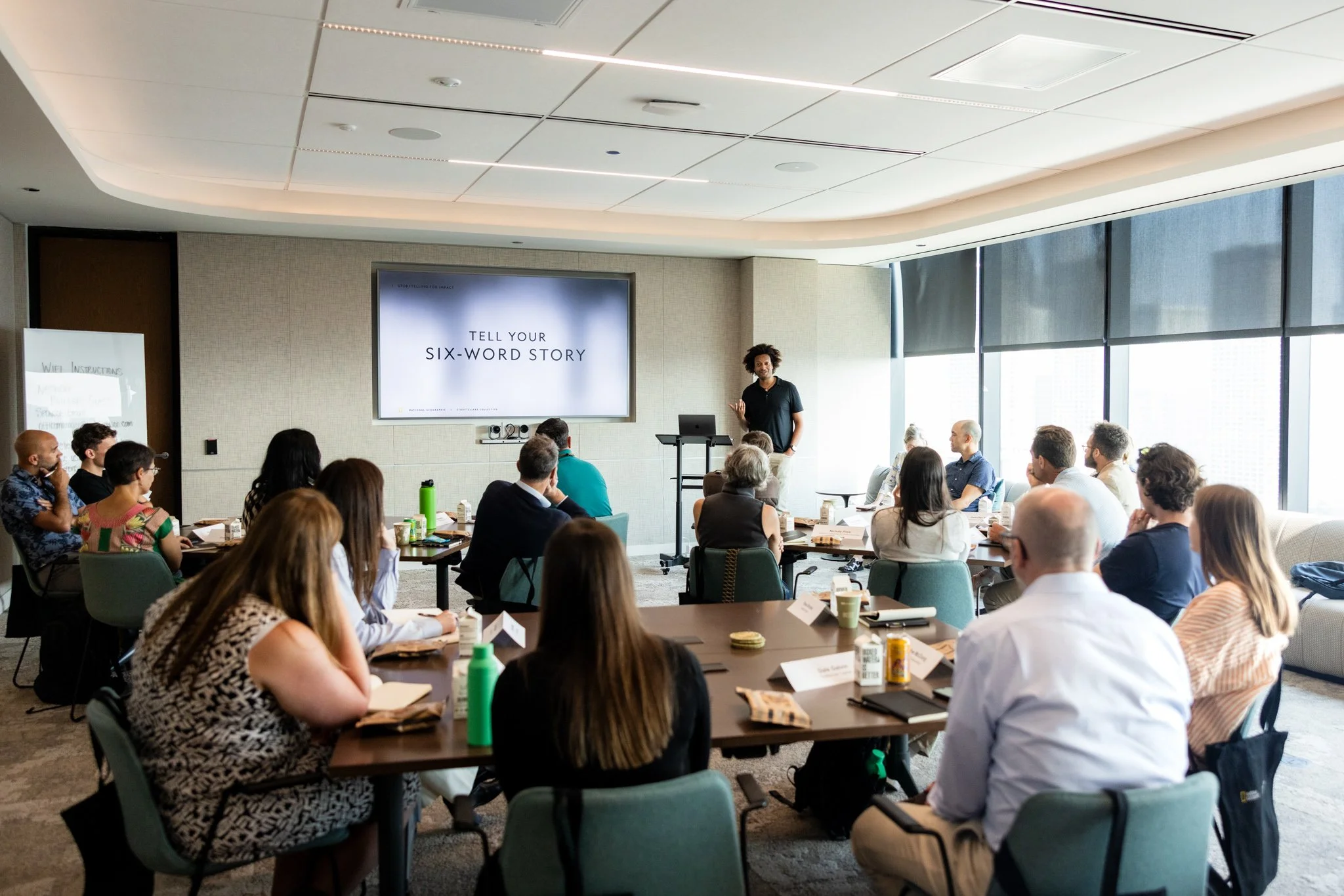 Small group learning at corporate event in Chicago