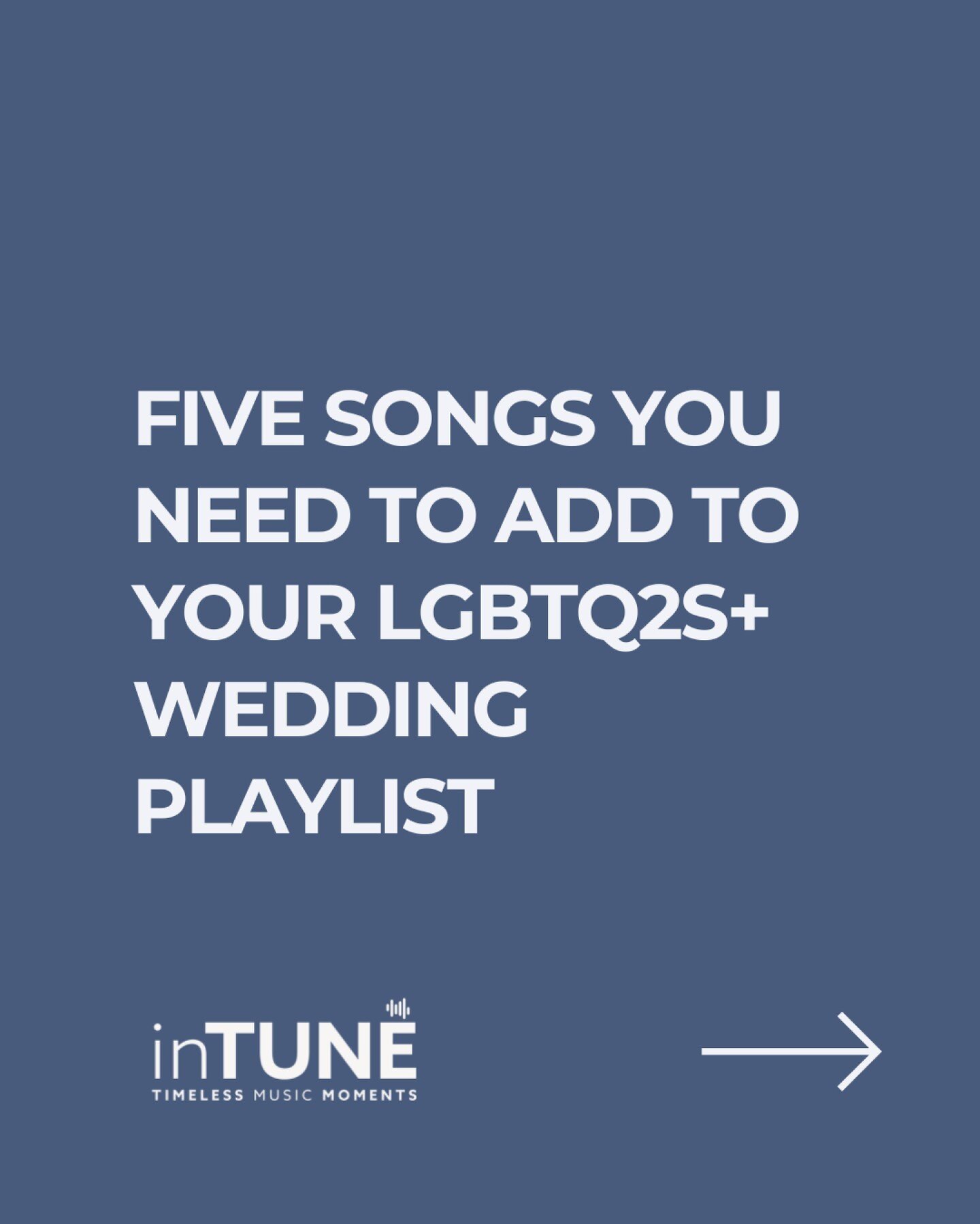 Your Unique LGBTQ2S+ Wedding Playlist...

When it comes to LGBTQ2S+ weddings, music selection is key. I understand that every couple has their unique taste, and we work closely with our clients to curate a playlist that reflects their individuality. 