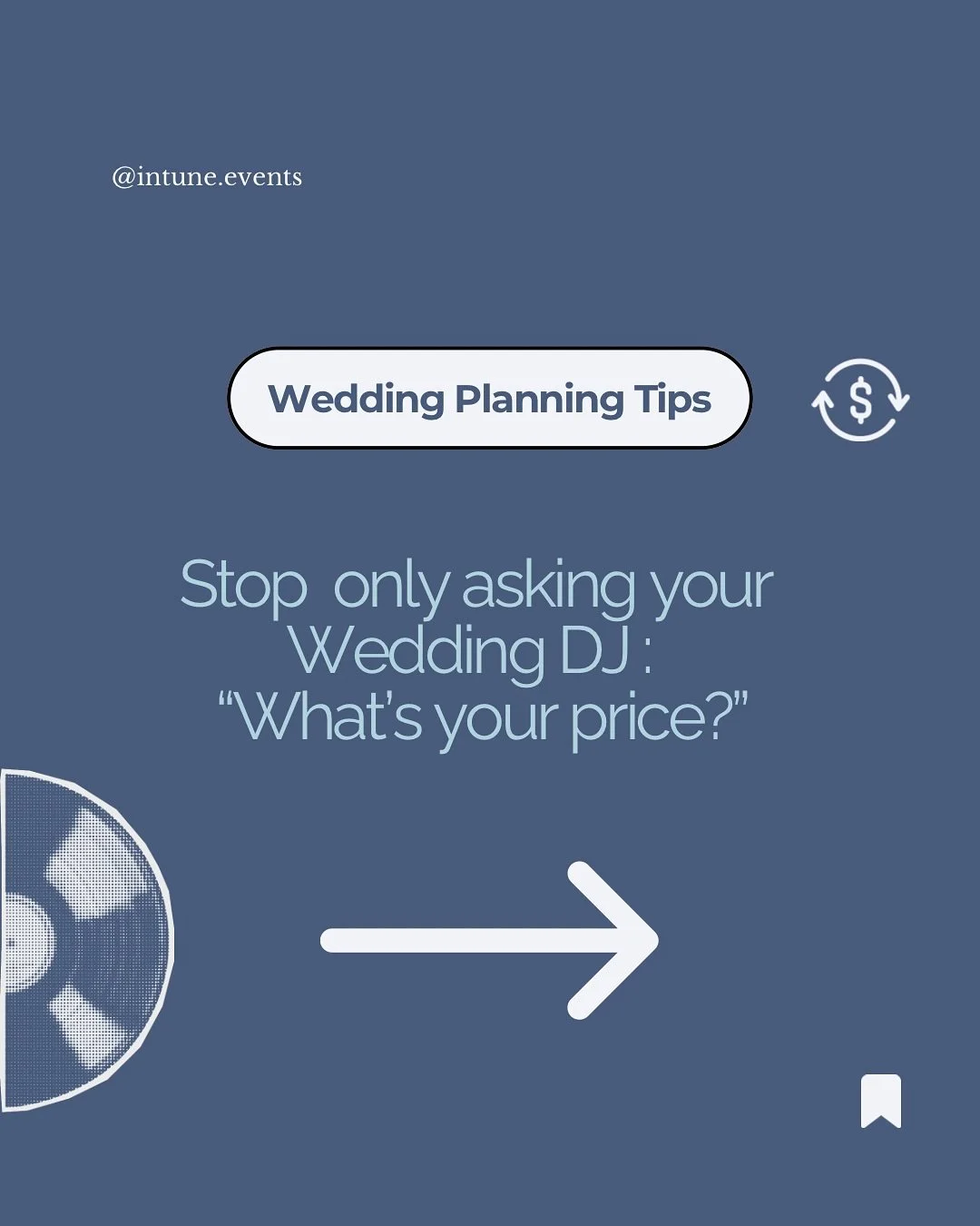 🛑 Stop only asking your Wedding DJ: &ldquo;What&rsquo;s your price?&rdquo;

Yes, budgeting is a crucial part of hiring your wedding vendors. However, if you put too much emphasis into budget shopping primarily, you can easily hire vendors for the wr