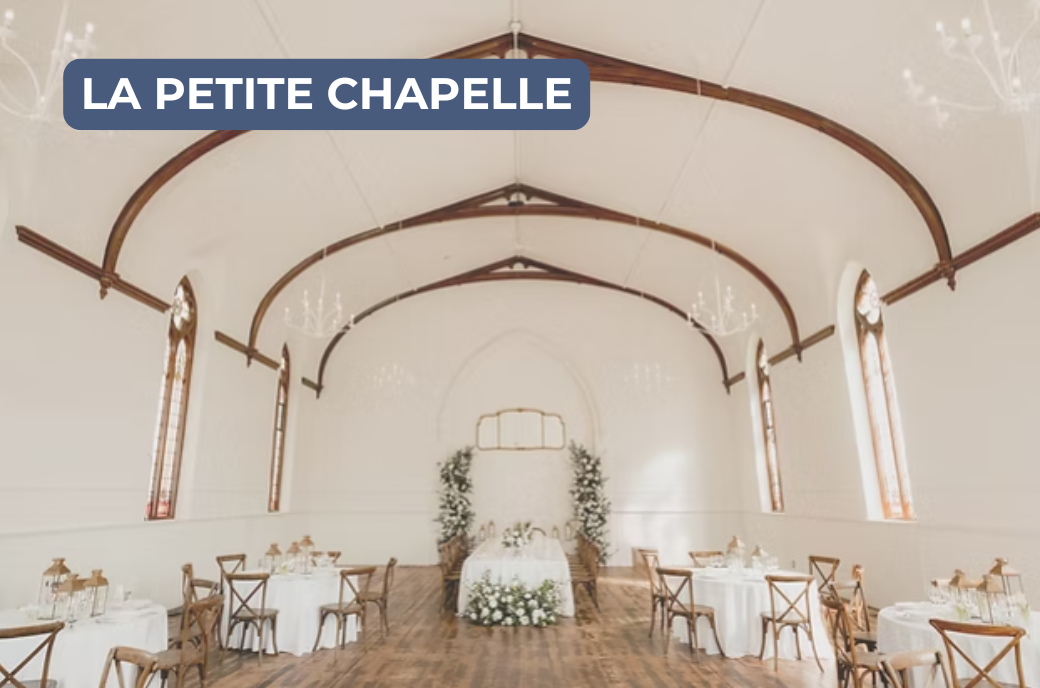 La Petite Chapelle is a modern venue, set in a historic 1851 church, offering a beautifully renovated space that blends modern elegance with classic charm. Photo by: La Petite Chapelle