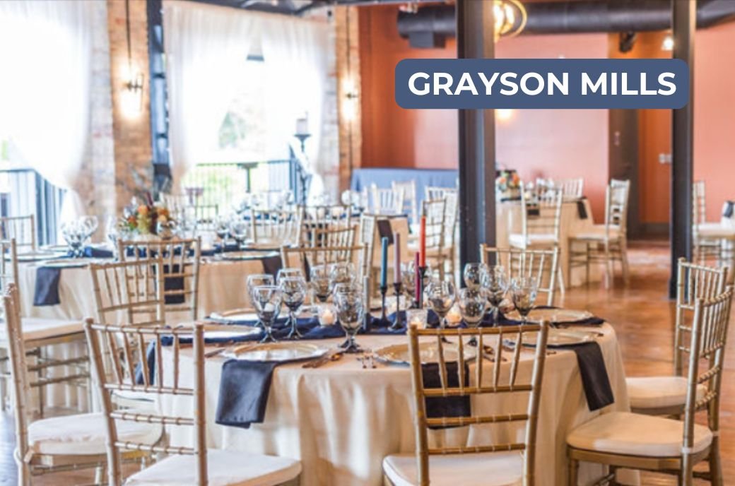 At Grayson Mills, planning is designed to be simple, joyful and memorable. From ceremony to reception, every detail can be tailored to perfectly reflect your vision. 

Photo by: Grayson Mills