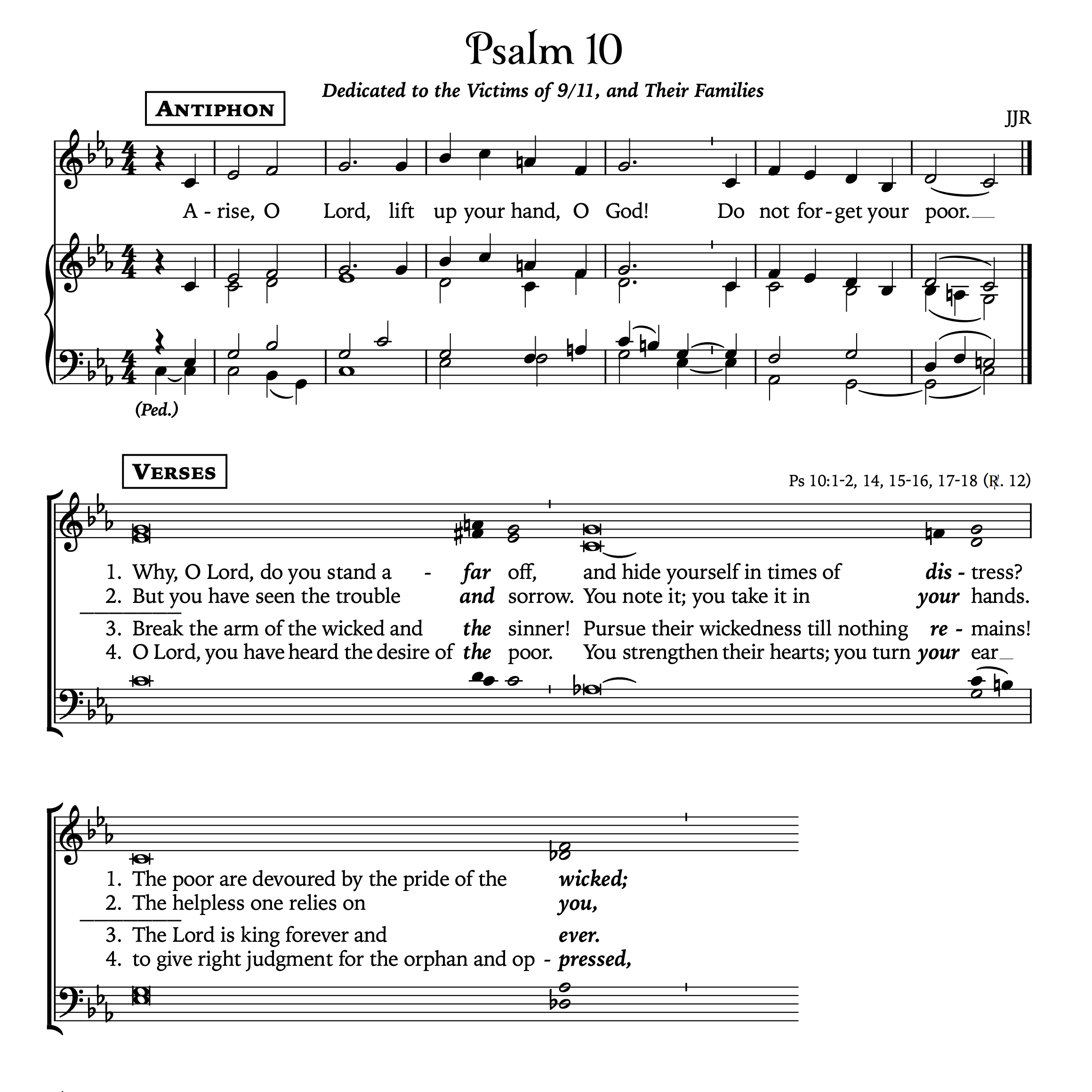 Free Score: a 9/11 Psalm
