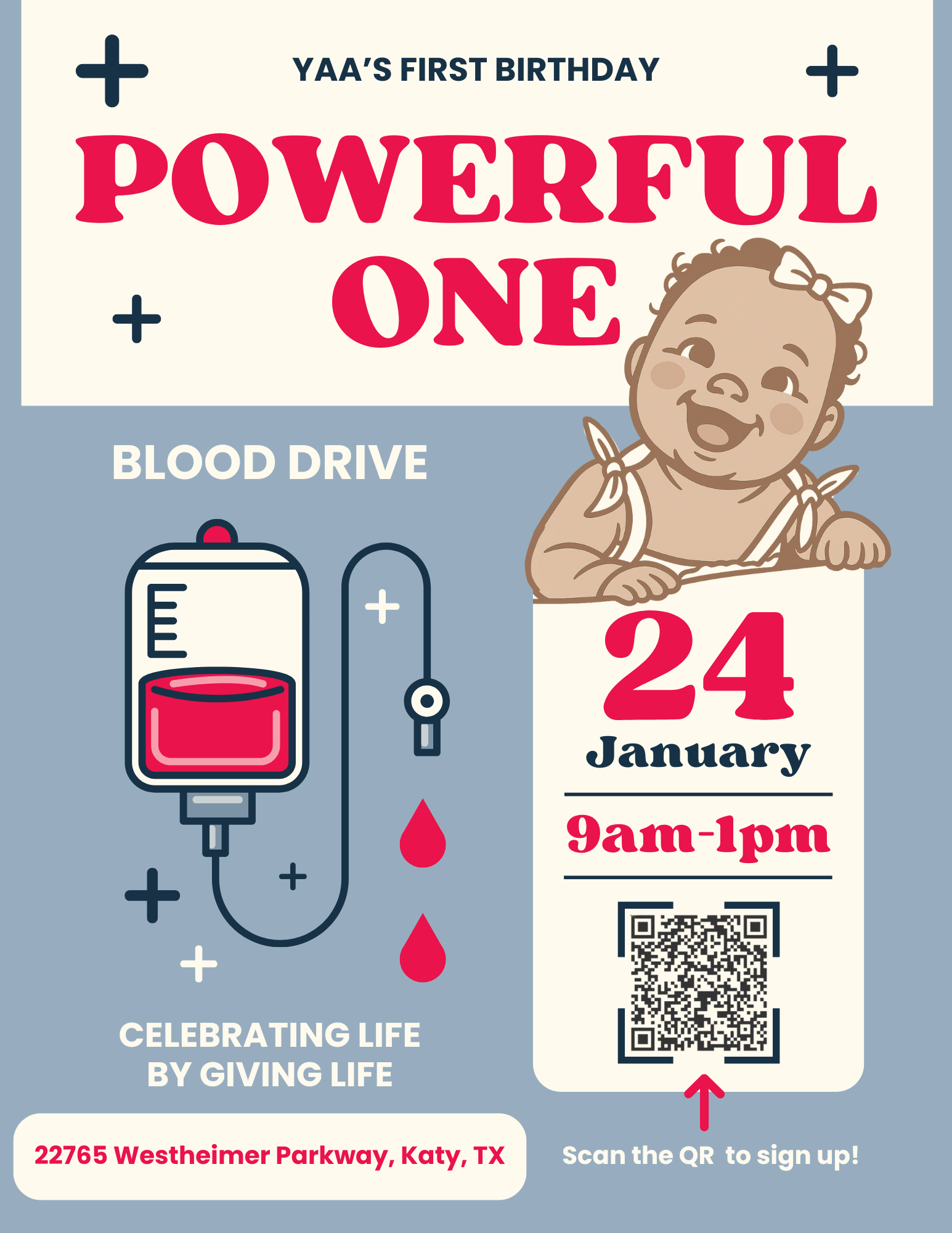 Red Flat Design Donate Blood Flyer (1).png