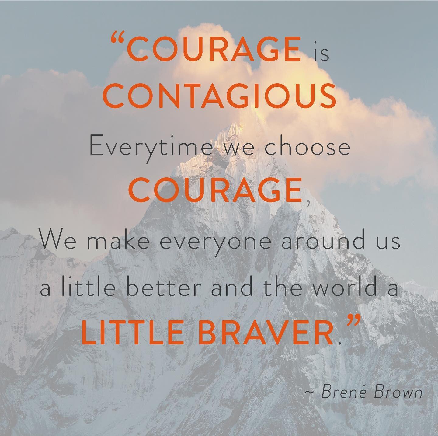 Courage is contagious. So says Bren&eacute;, and we do too. We&rsquo;re tuning in to hear more of what she has to say on #courage during these times tomorrow night on CBS 60 Minutes. And we&rsquo;re tuning our own practices for leaders who want to de