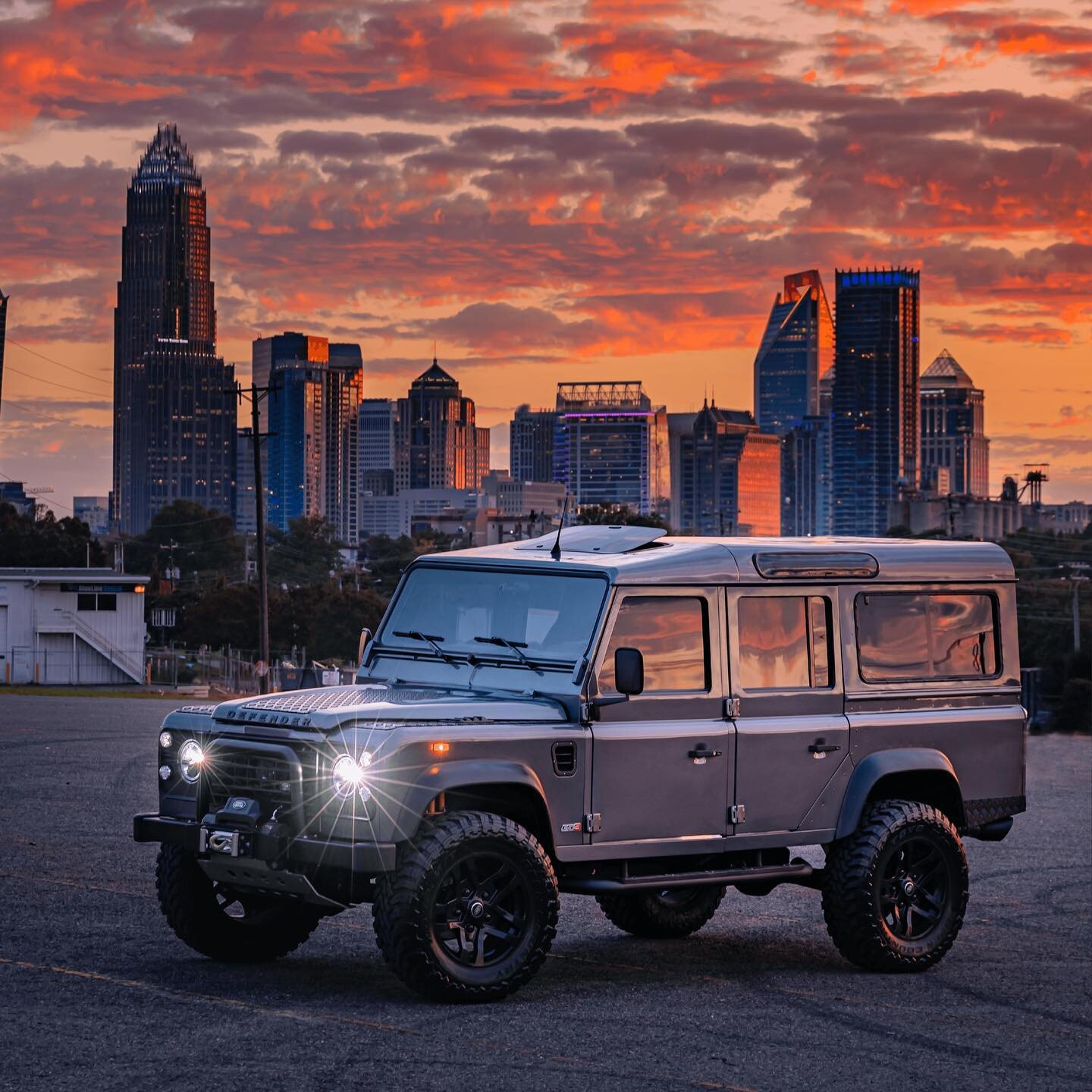 Introducing our completely rebuilt 1992 Land Rover Defender 110
&bull;
This Defender features: 
- A brand new galvanized frame Chevrolet 6.2L LS3 engine
- Puma dashboard
- Alpine LCD with Apple Carplay
- Backup Camera
- LED Lighting
- Rockford Fosgat