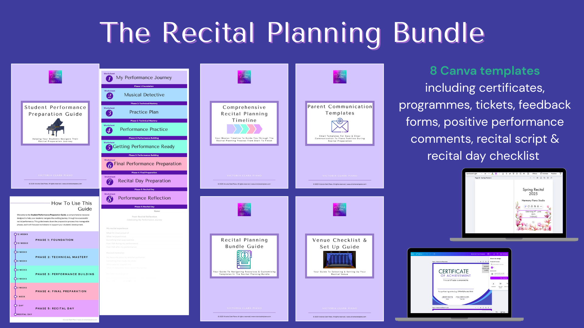 Recital Planning Bundle — Victoria Clark Piano