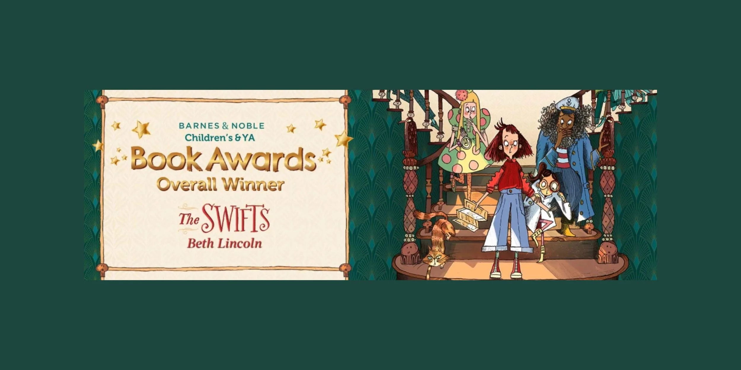 Beth Lincoln's THE SWIFTS wins the 2023 Barnes &amp; Noble Book Children’s &amp; YA Book Award