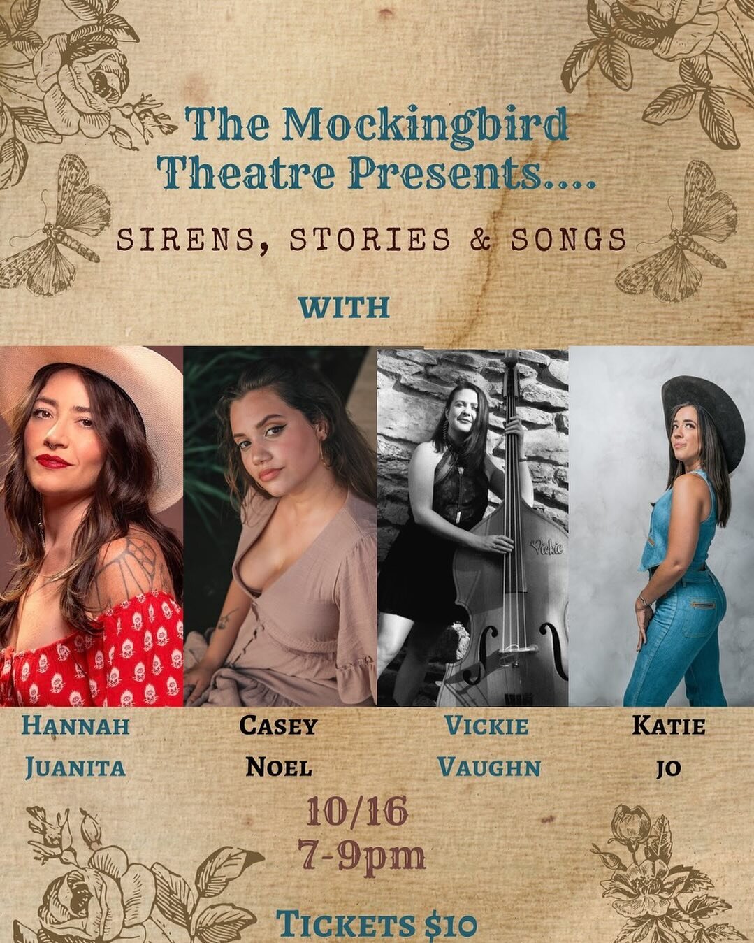 We&rsquo;ve got a fantastic songwriter showcase this evening. Who&rsquo;s ready to hear some talented ladies fill this room with song? 

#mockingbirdtheater #thefactoryatfranklin #skylightbar #mojoestacos #franklintn #nashvillesongwriters #franklintn