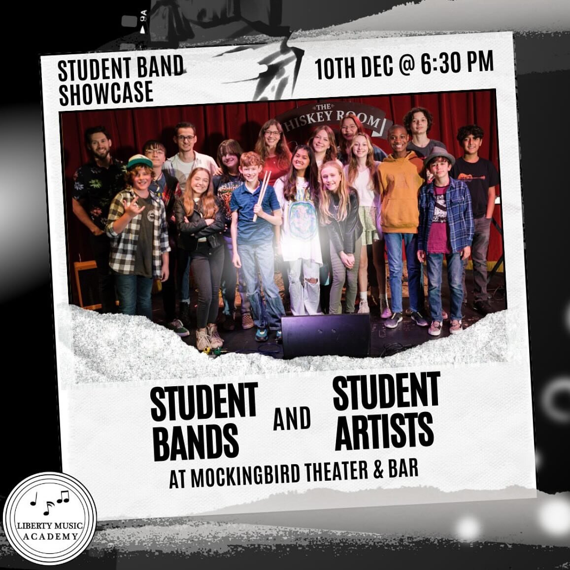 Today! We&rsquo;re very excited to be hosting the @libertymusicacademytn Student Band Showcase! Show starts 6:30 PM, come on by and support these young artists!