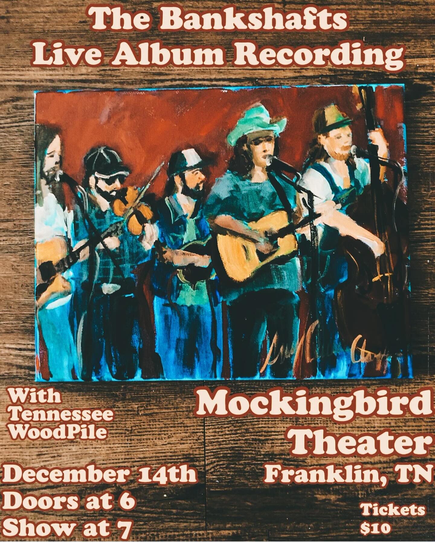 Do not miss tonight&rsquo;s show at The Bird! The Bankshafts are having a live recording tonight. Don&rsquo;t miss out on being a part of this special performance. #thefactoryatfranklin #skylightbar #franklintn #mockingbirdtheater #mojoestacos