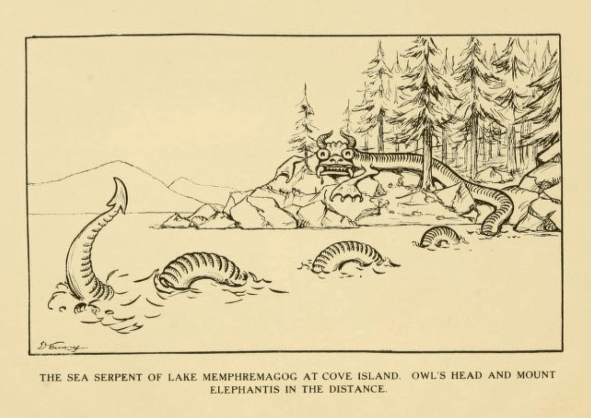 Merrill, George C., Uriah Jewett and the sea serpent of Lake Memphemagog, City of Newport (Vermont),1917.
