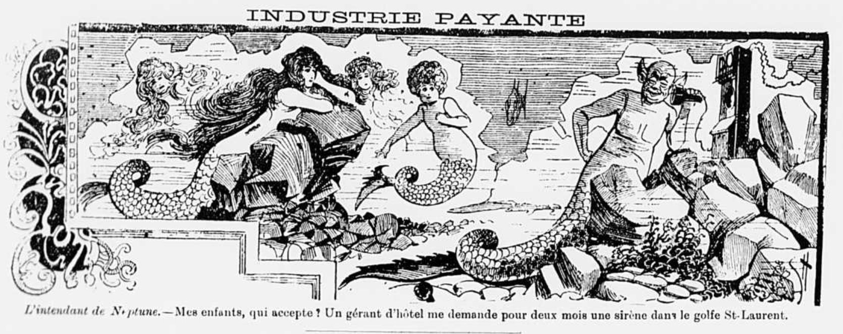 « L’intendant de Neptune », Le Samedi, Montréal, Société de publication du "Samedi", 7 juillet 1894.