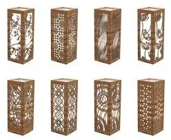 Lampes découpées au laser