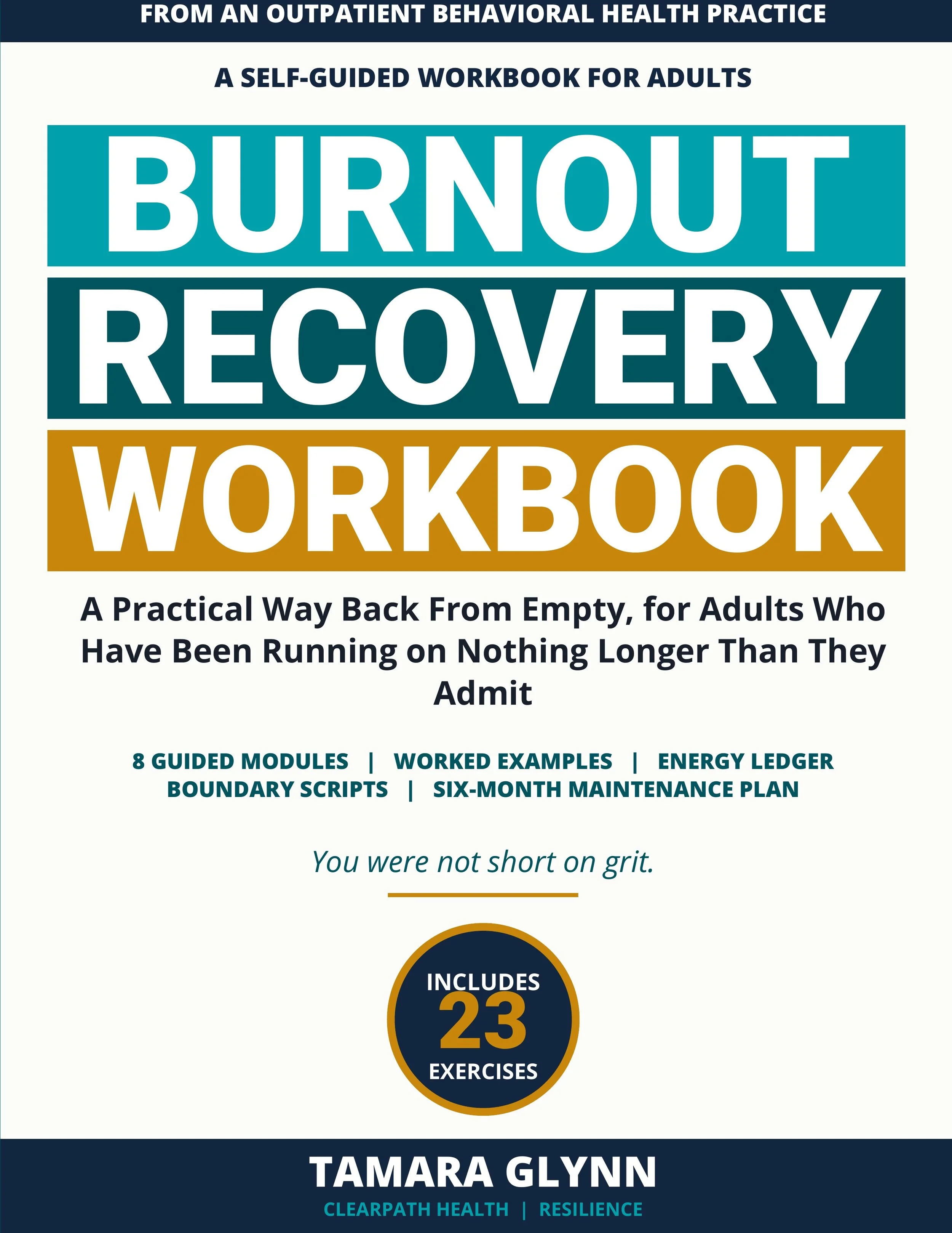 ClearPath Adult Resilience-Burnout & Recovery Workbook