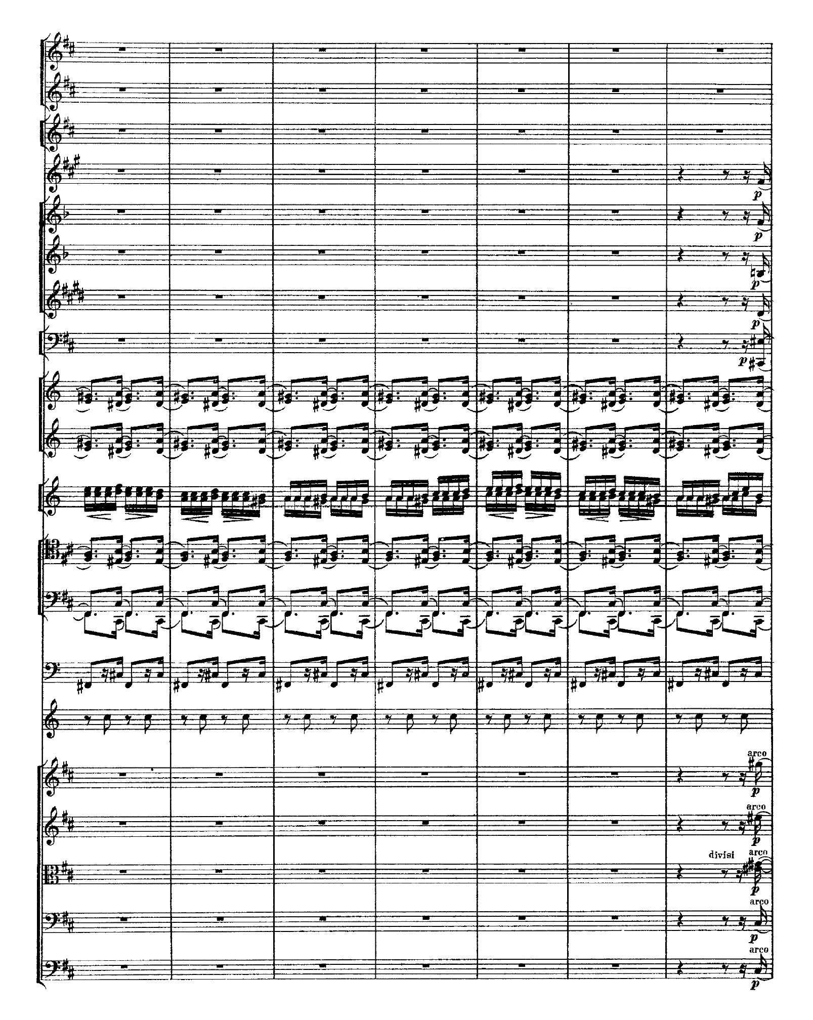 Fidler, 1921, p. 31 [Note: An example from the "Danse des mirlitons" of Tchaikovsky's "Nutcracker" demonstrating full orchestral writing in general. Editor: Fidler references this whole movement as an example, without specifying the excerpt chosen h
