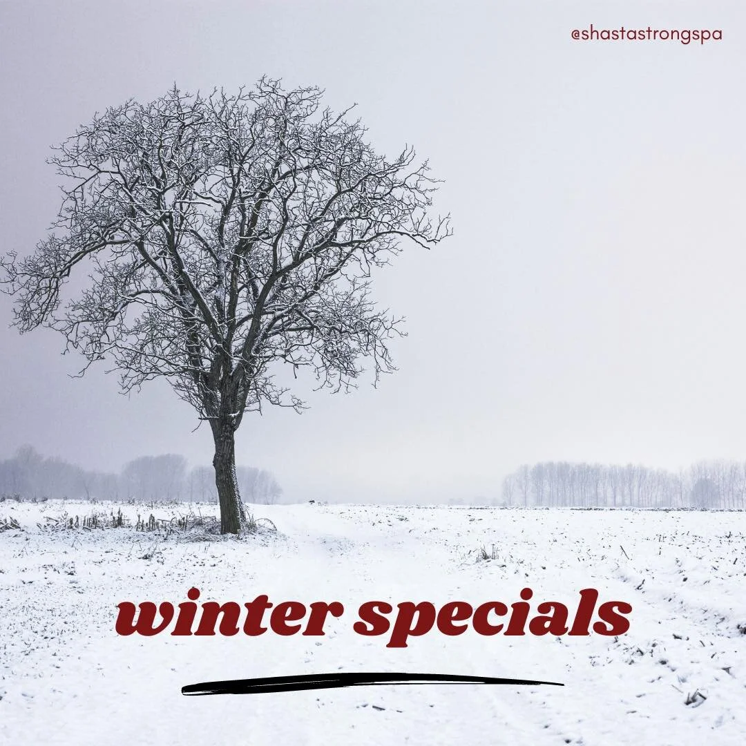Winter specials (through 1/31/23): ❄️𝓢𝓷𝓸𝔀 𝓜𝓾𝓼𝓱𝓻𝓸𝓸𝓶 𝓕𝓪𝓬𝓲𝓪𝓵❄️ $80 | 45 min. FUNCTIONS: &bull; Exfoliates skin without irritation &bull; Infuses the skin with active vitamins and bioflavonoids &bull; Deeply hydrates and plumps the sk