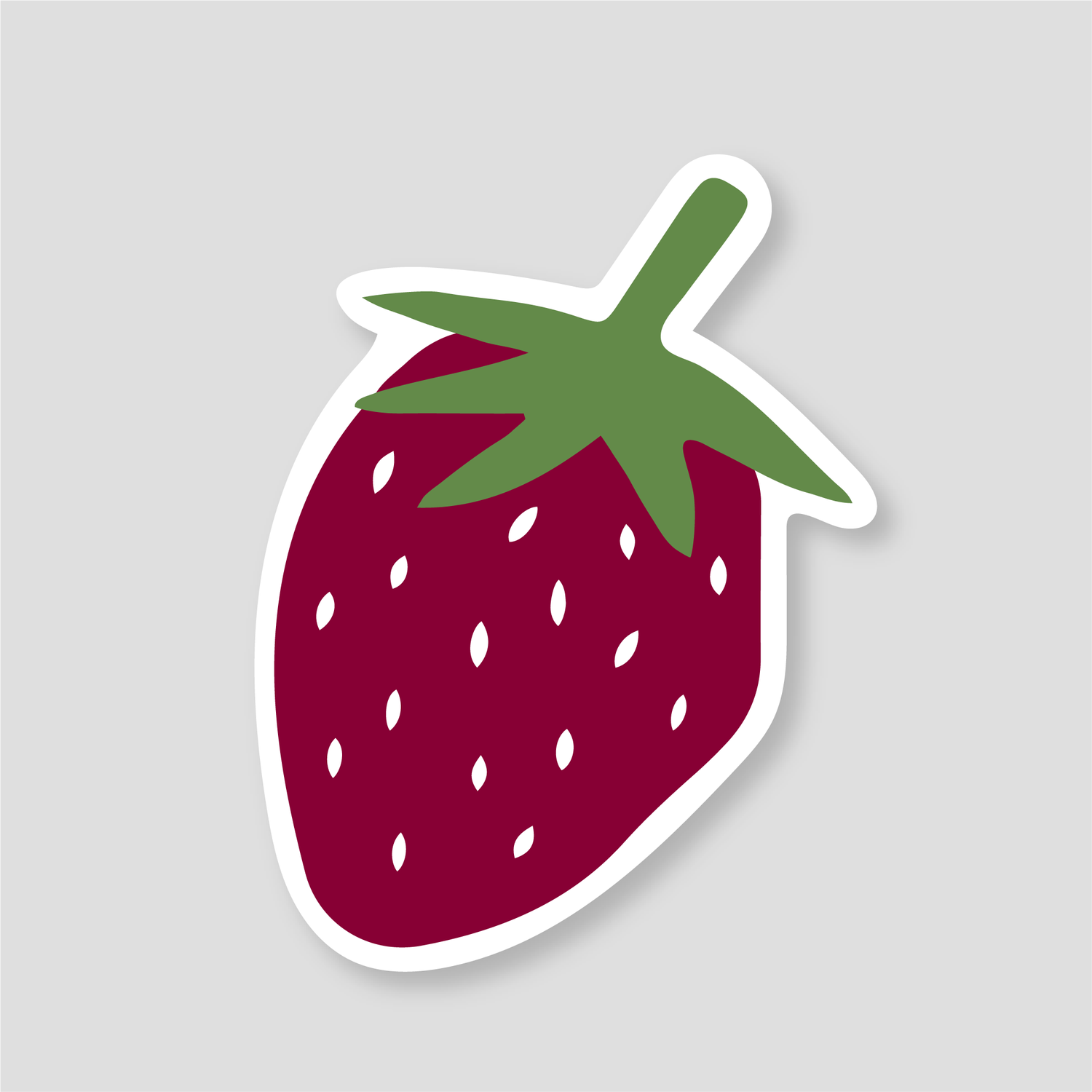 Strawberry Sticker — Laura Sevigny Design