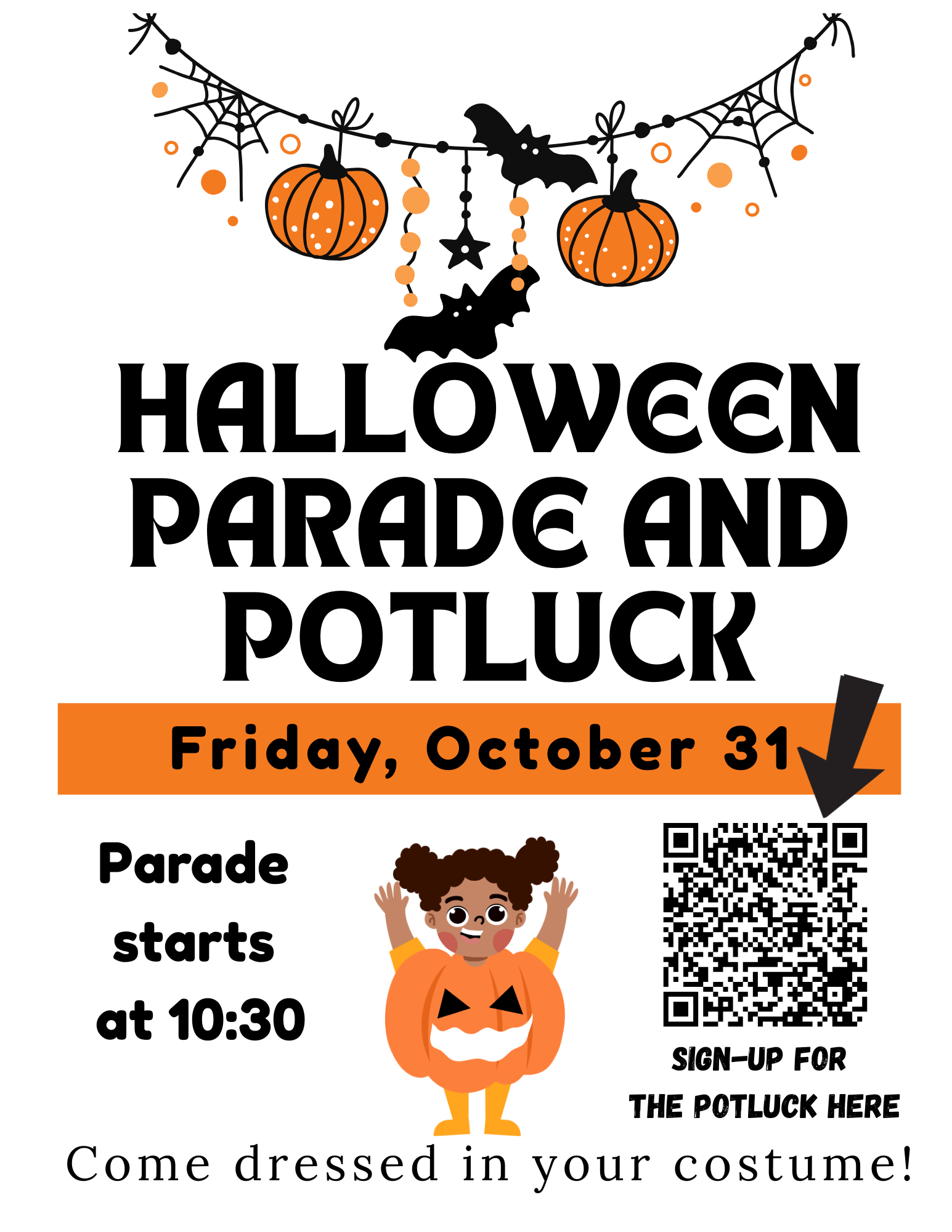 Halloween Parade and Potluck
