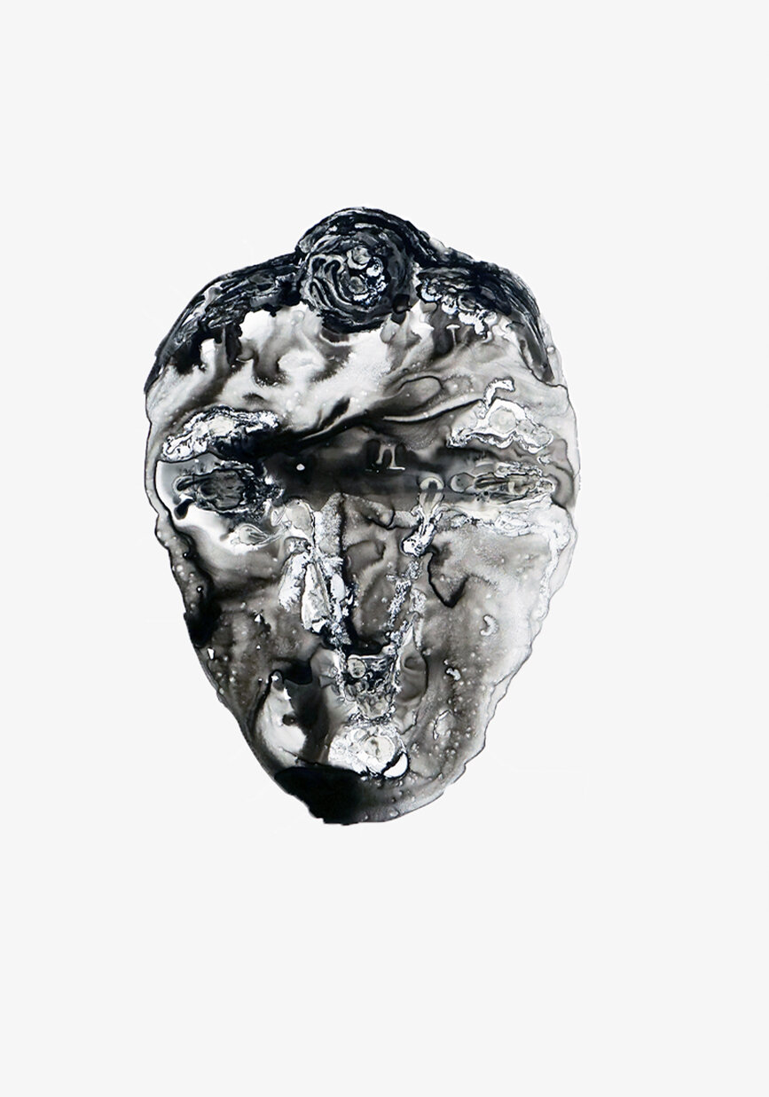 Einer von vielen, 2019-2020
Schellack, Tusche auf Steinpapier
100 X 70 cm