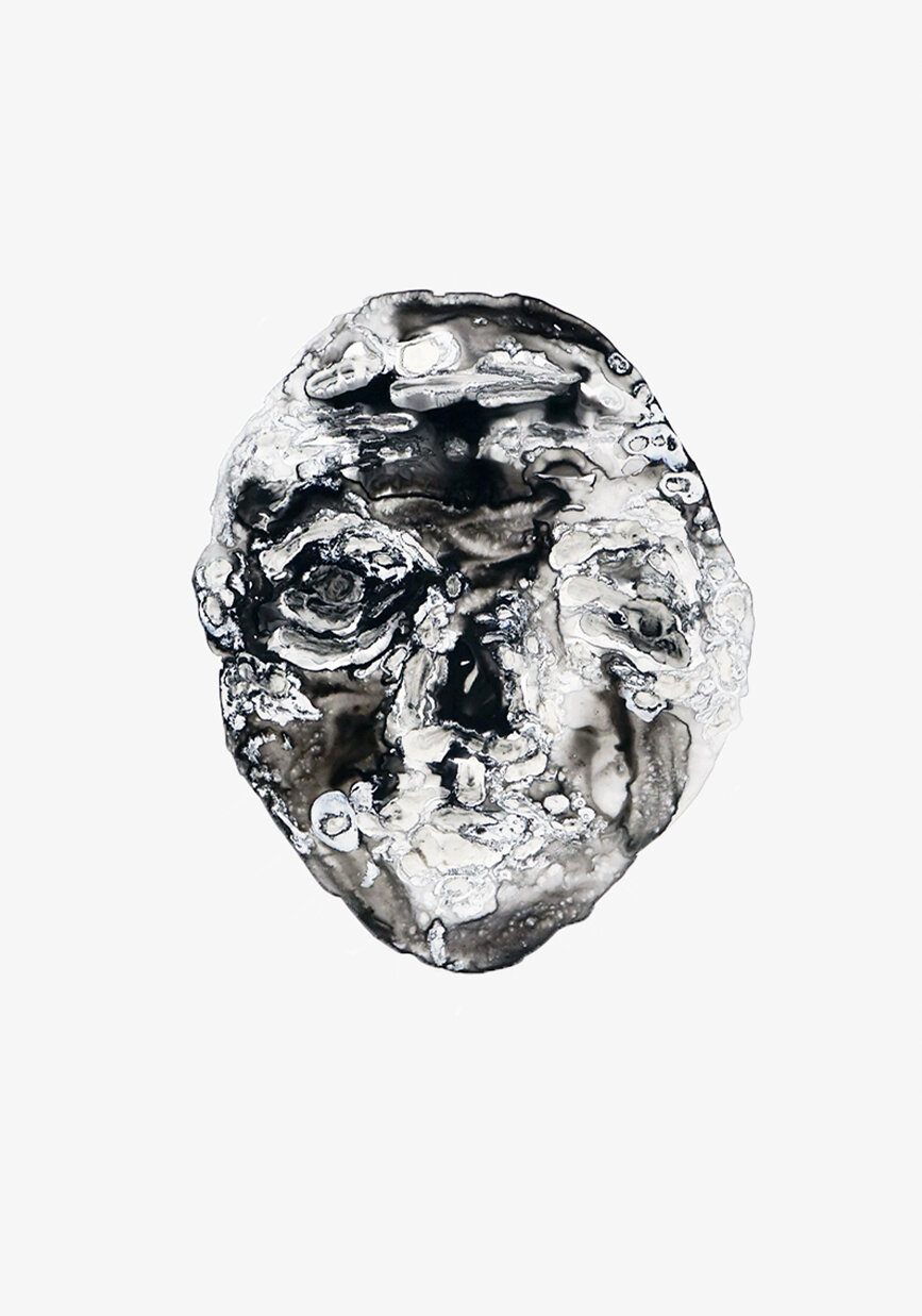 Einer von vielen, 2019-2020
Schellack, Tusche auf Steinpapier
100 X 70 cm