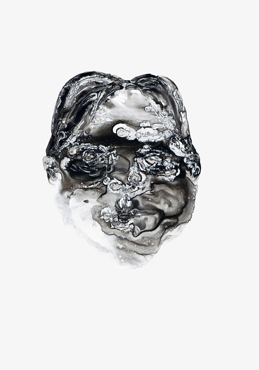 Einer von vielen, 2019-2020
Schellack, Tusche auf Steinpapier
100 X 70 cm