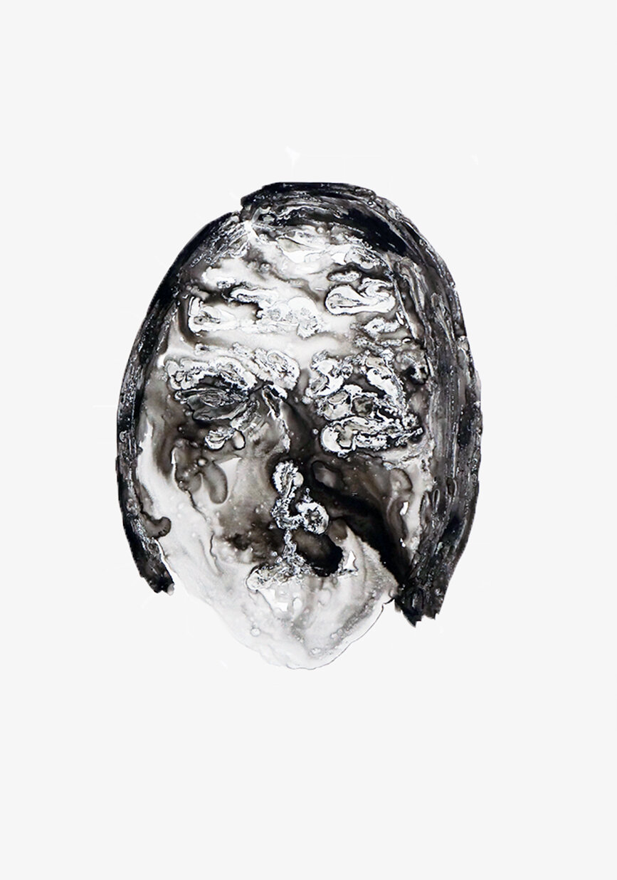 Einer von vielen, 2019-2020
Schellack, Tusche auf Steinpapier
100 X 70 cm
