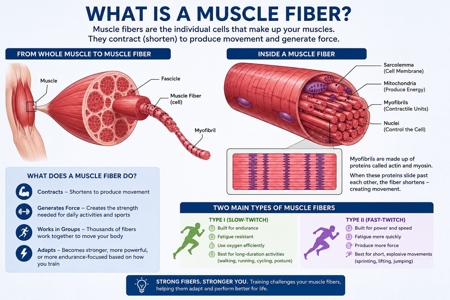 Understanding Muscle Fiber Types: Type I vs. Type II and How Training Shapes Performance