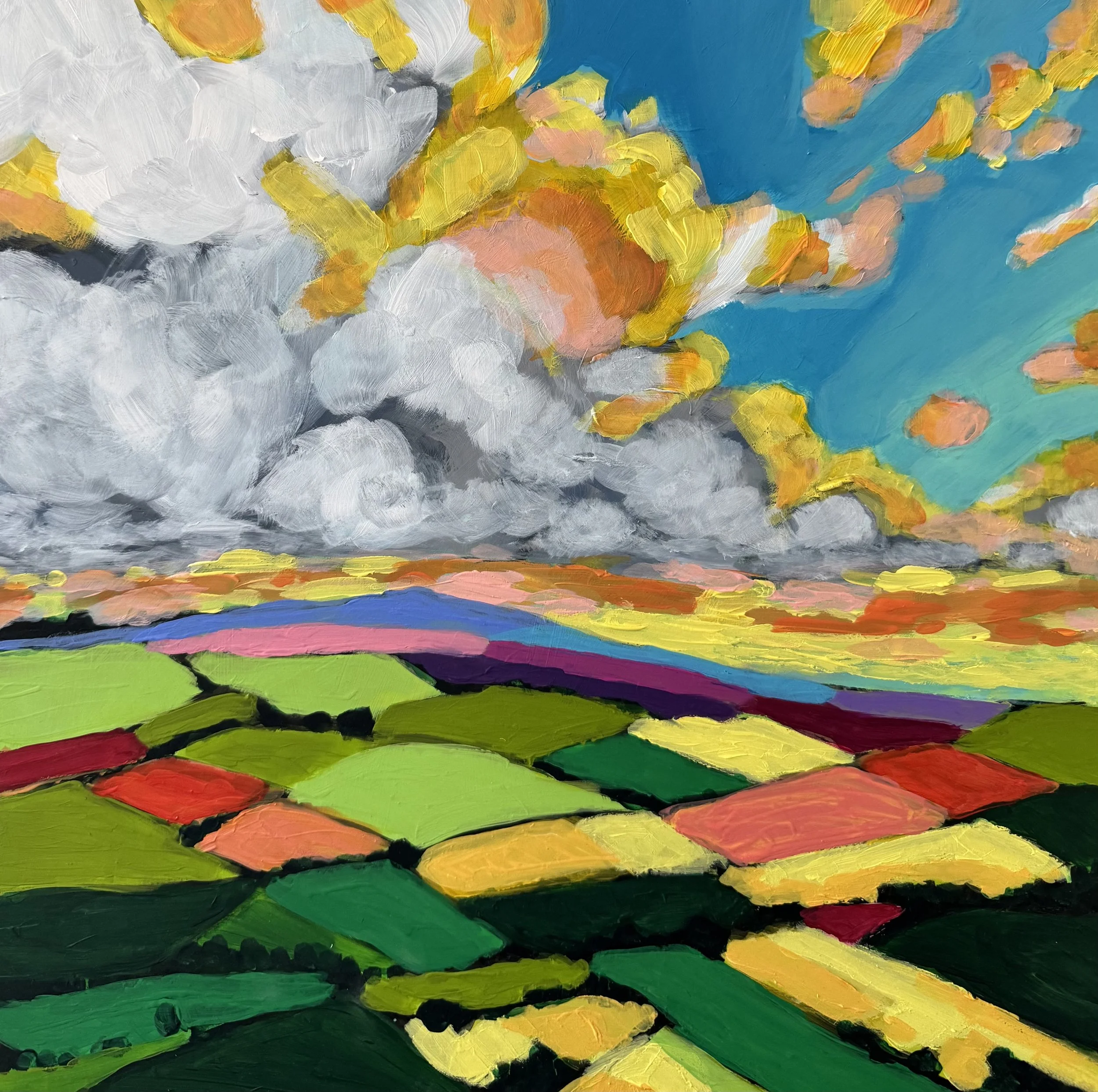 "Wondrous Field" 16 X 16" $650