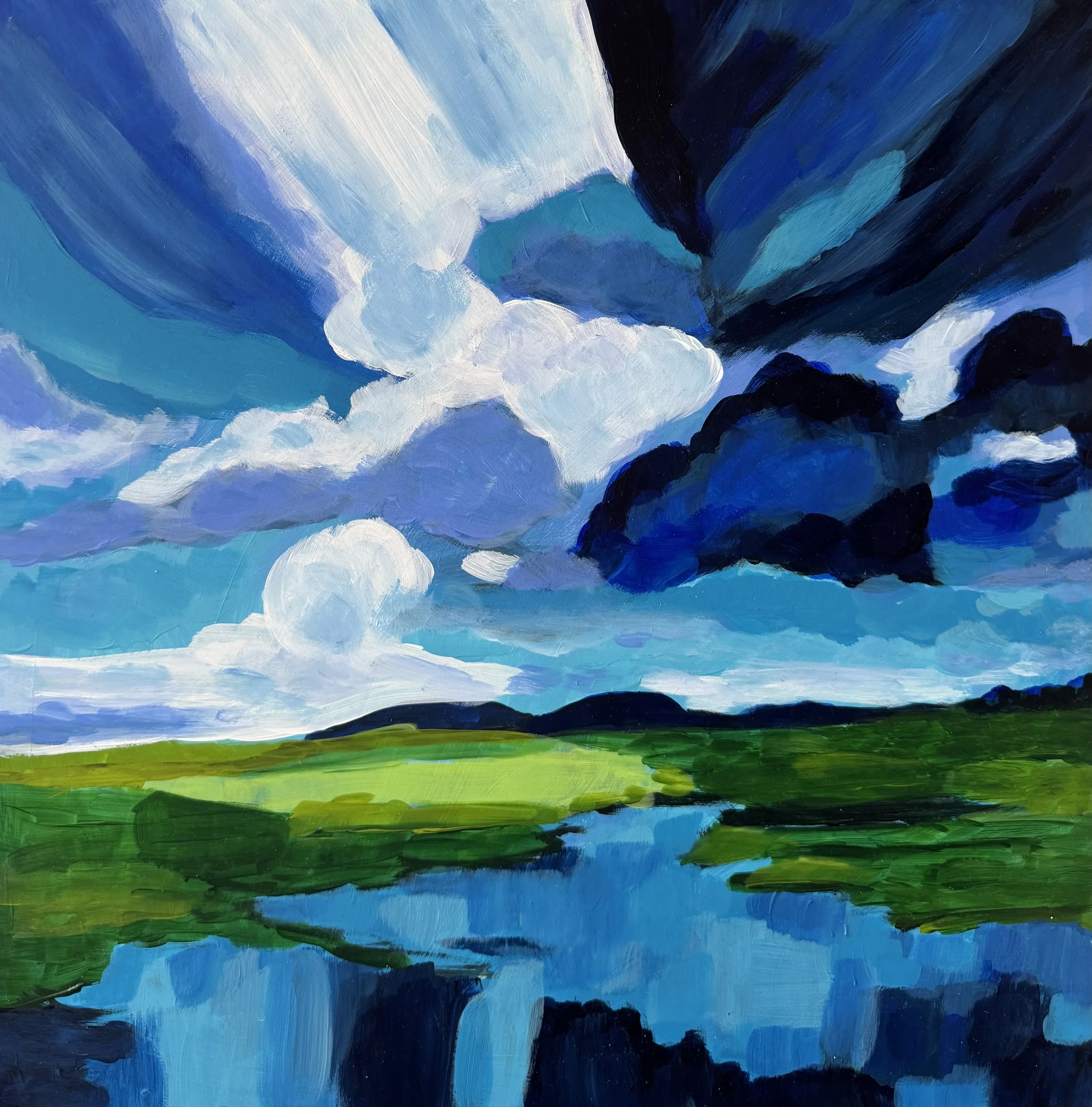 "Blue Valley" 16 X 16" $650