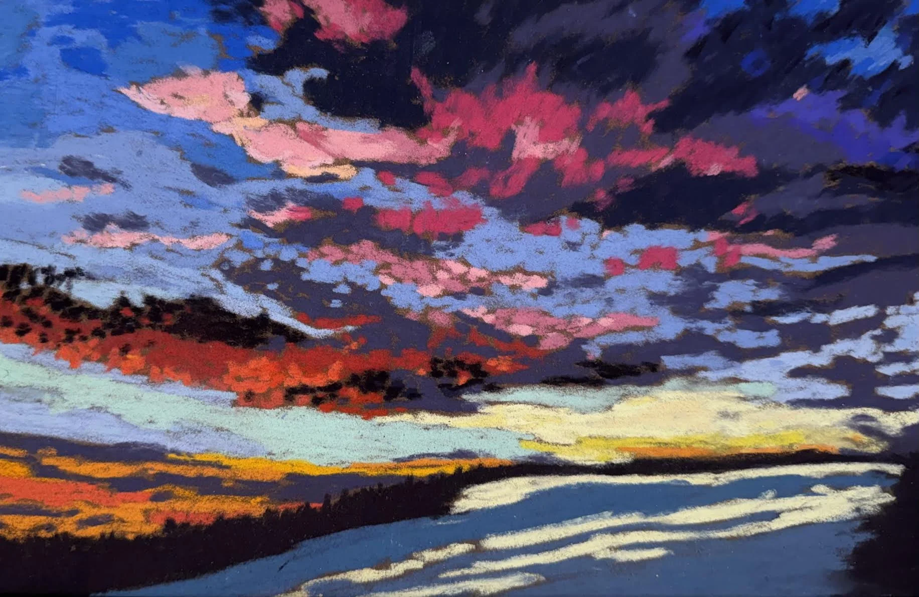 $950, pastel on paper framed