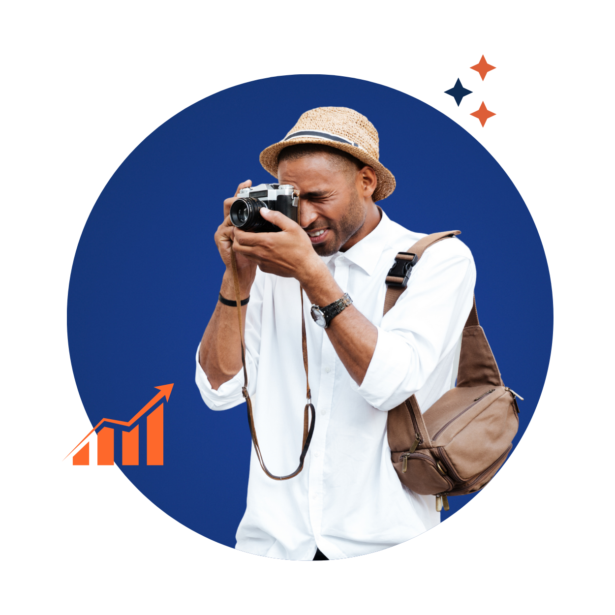 Kille som fotograferar