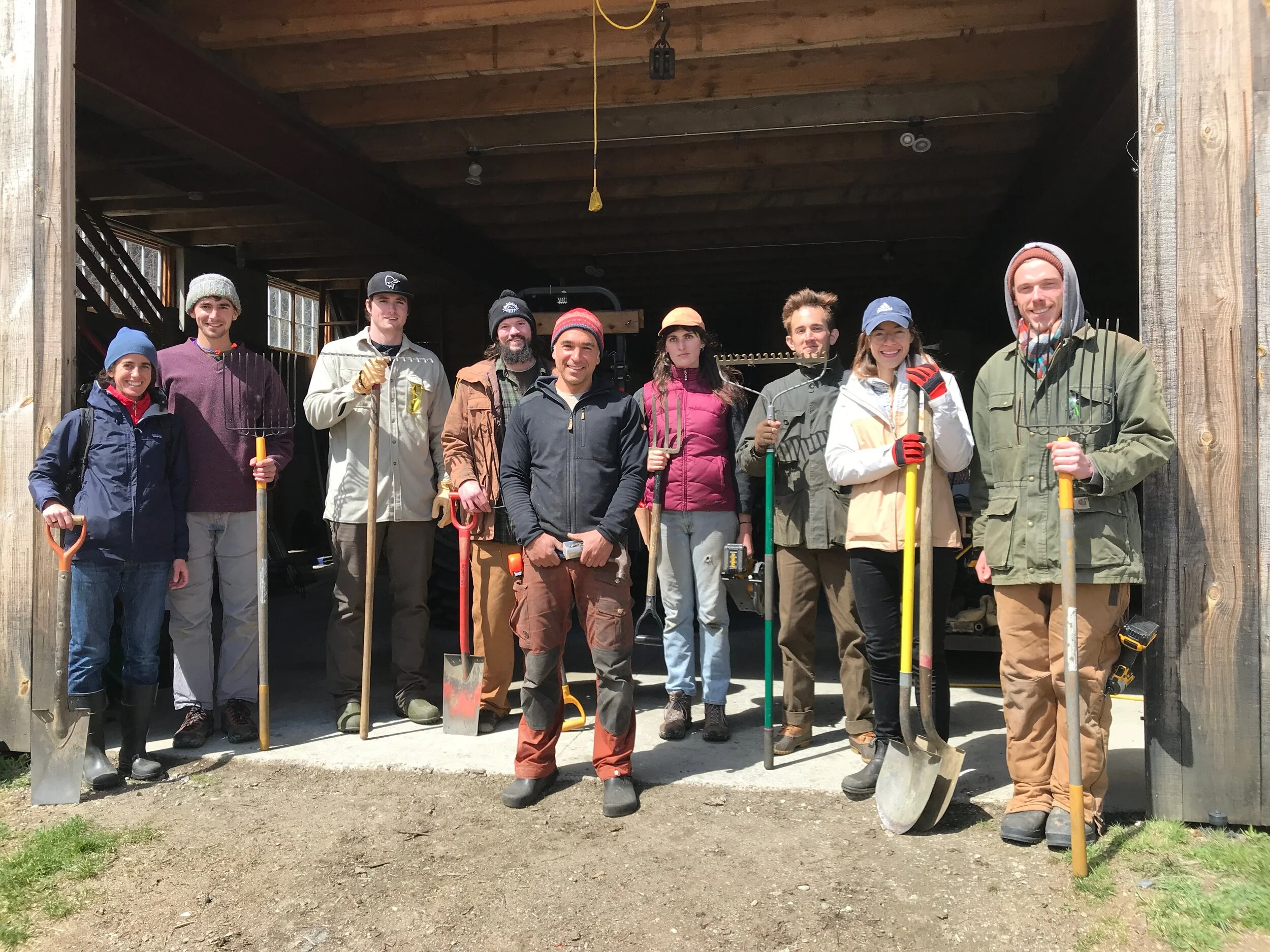 2021 Apprenticeship: Ancient Pump Logs + Shou Sugi Ban Cold Frame