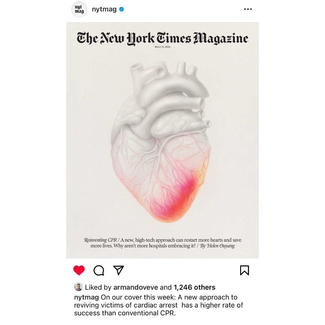 Congrats to our upcoming summer AIR @armandoveve for this (heart-stopping?)beautiful rendering on the cover of this week&rsquo;s NYTimes Magazine. Stunning work Armando! #artistresidency #illustration #creativity