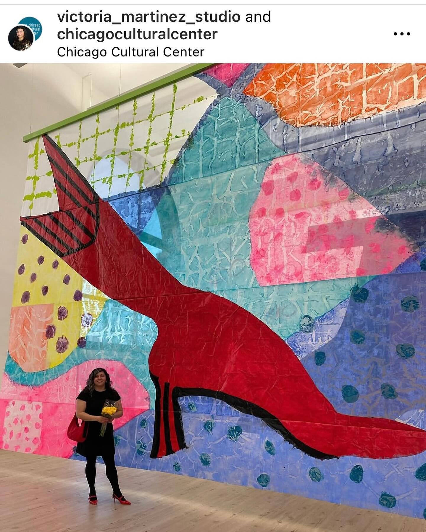 Shout out to Lab alum, @victoria_martinez_studio for what looks like a super stunning installation @chicagoculturalcenter  SEE &ldquo;Braiding Histories&rdquo; at the Chicago Cultural Center&hellip; Loving that color palette!!!