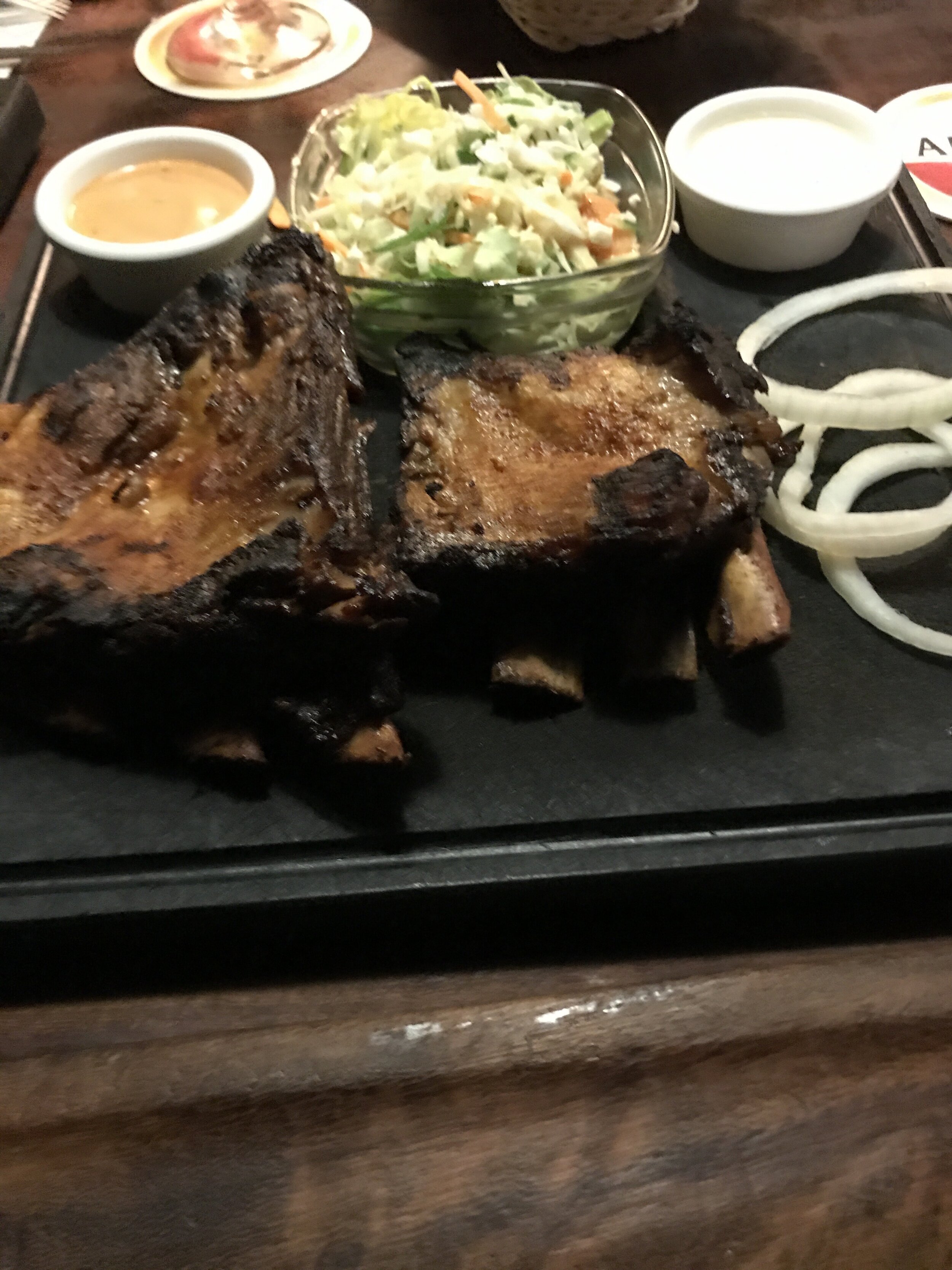 European ribs! Quite possibly the very best ribs of Hannah’s life, devoured in Amsterdam, while feeling absolutely and completely jet-lagged, hence the blurriness.