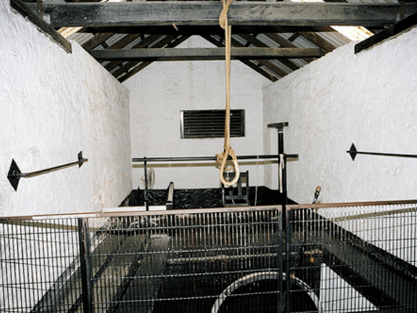 The gallows where Cooke was hanged