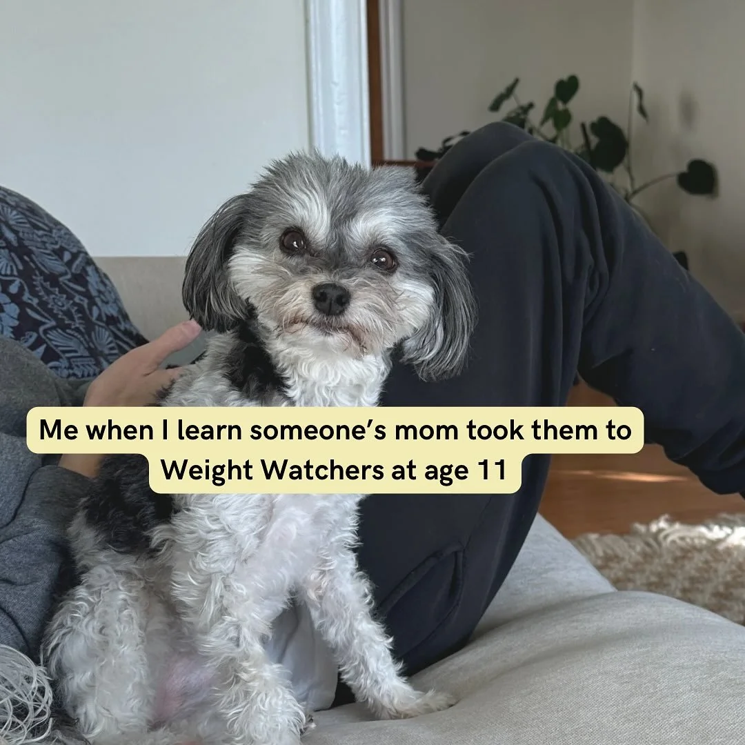 PSA - children that are put on diets end up being adults that have very painful, dysfunctional relationships with food and their bodies. I&rsquo;m sending a hug to anyone that was told they needed to change their body at a young age, that never shoul