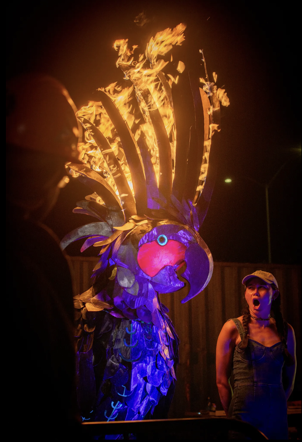 Fire at The Loom Oakland for Burning Man's 2025 Decompression.