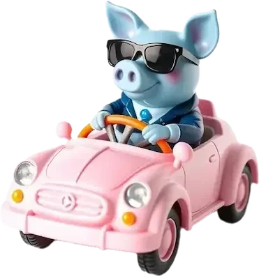 Reliable Brokers pig mascot