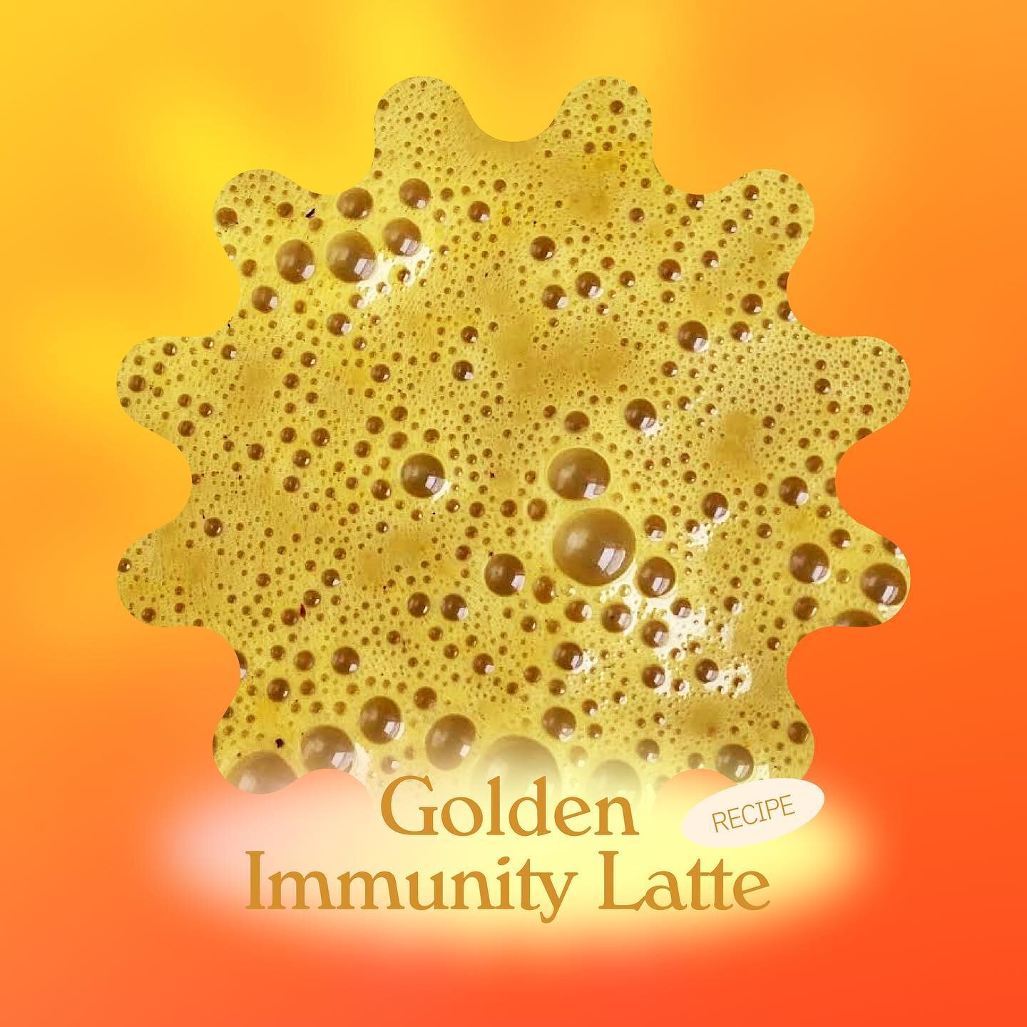 Give the gift of a boosted immune system to your favorite peeps this holiday season. Swipe to learn how to make an adaptogenic Golden Immunity latte! 🎁